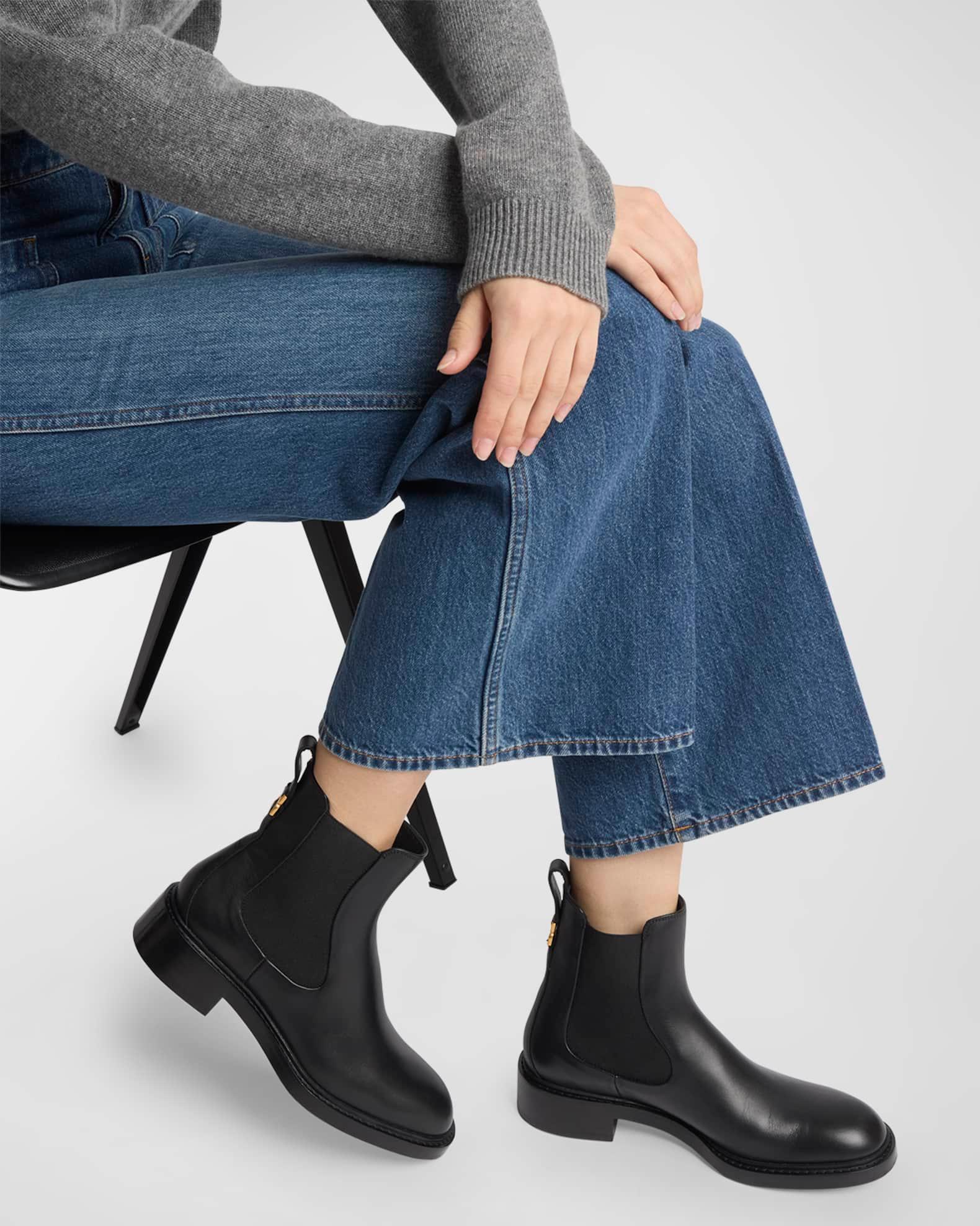 Marcie Leather Chelsea Ankle Booties Product Image