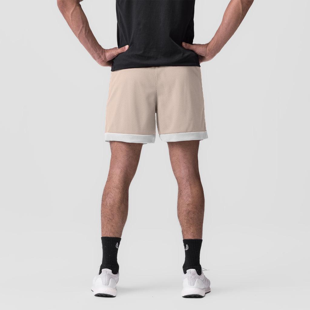 0795. SilverPlus™ Mesh Reversible Short - Beige/White Male Product Image