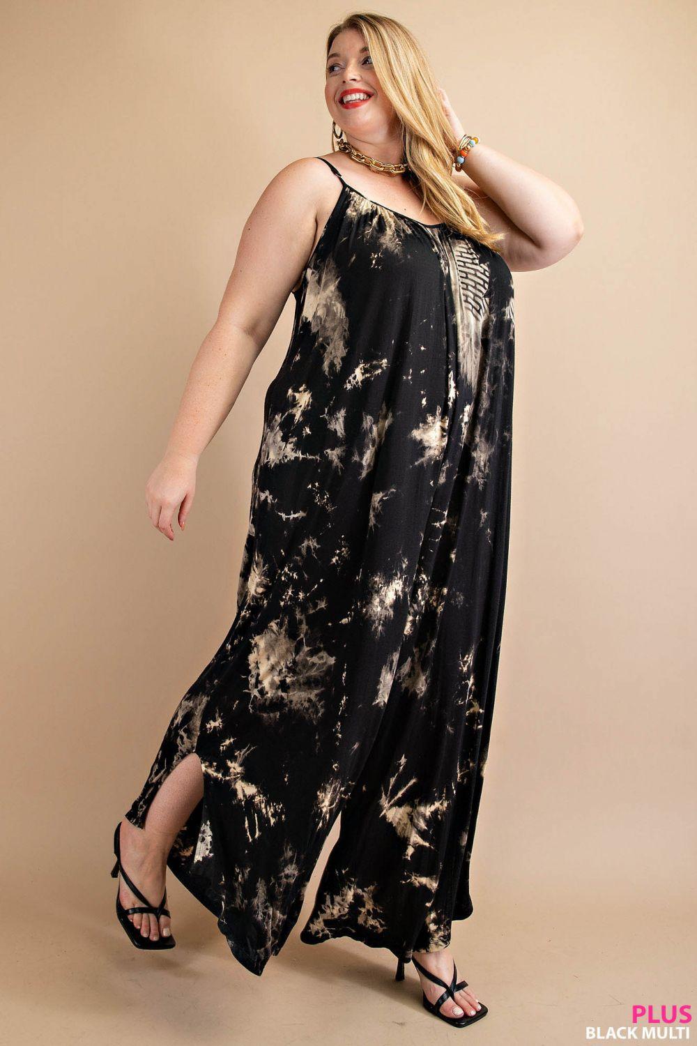 Louisa Tie Dye Harem Jumpsuit - Plus Only! Product Image