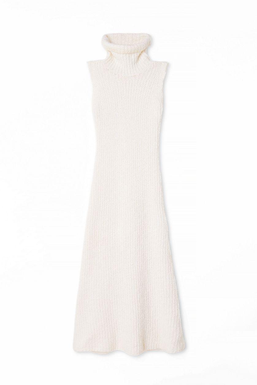 Knitted Turtle Neck Maxi Dress Product Image