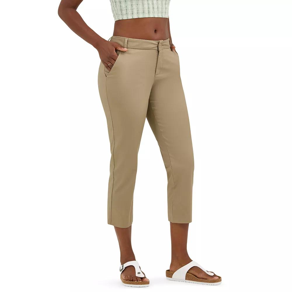 Womens Lee Wrinkle Free Capri Pants Kc Green Product Image