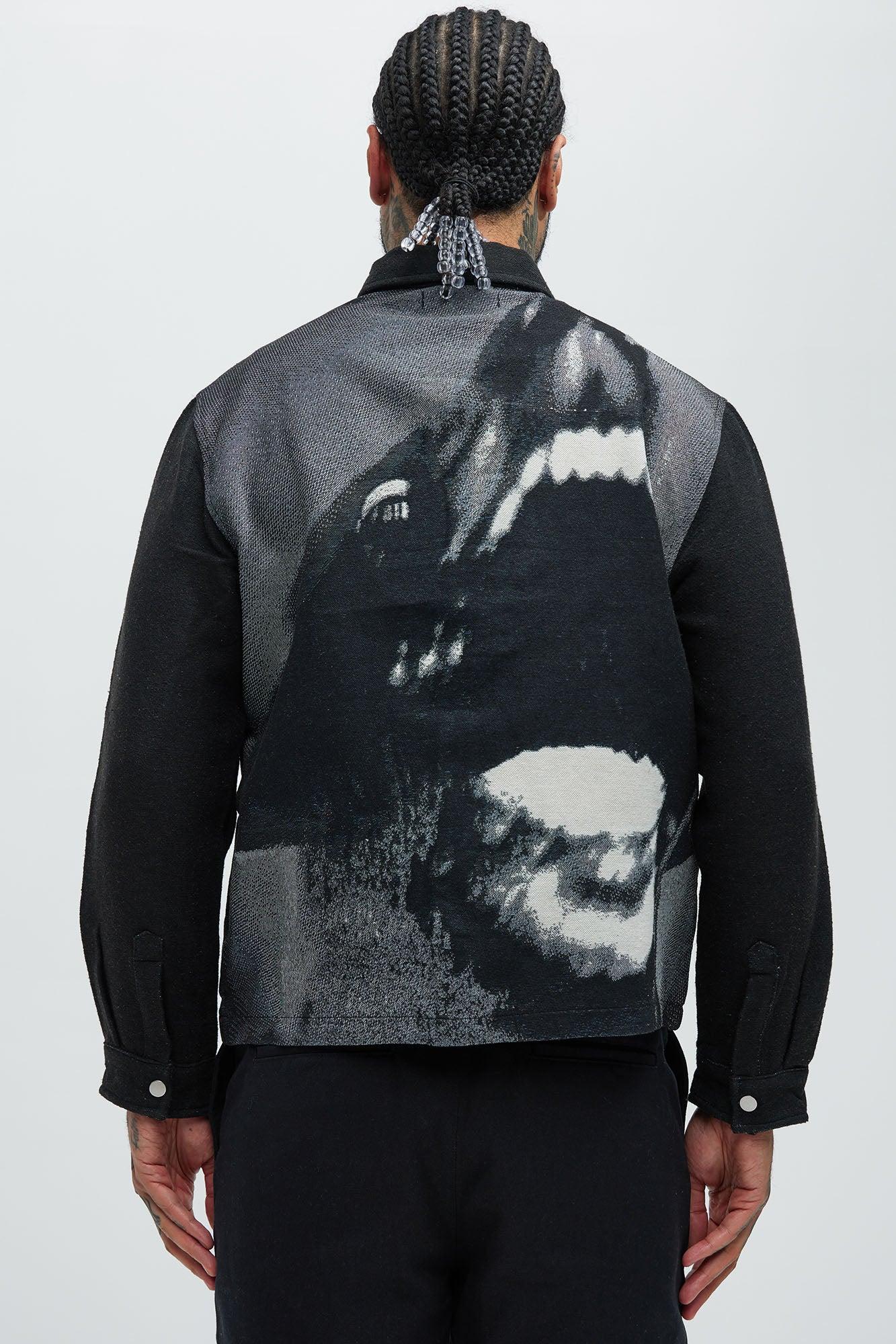 Rogue Tapestry Cropped Button Up Shirt - Multi Color Product Image