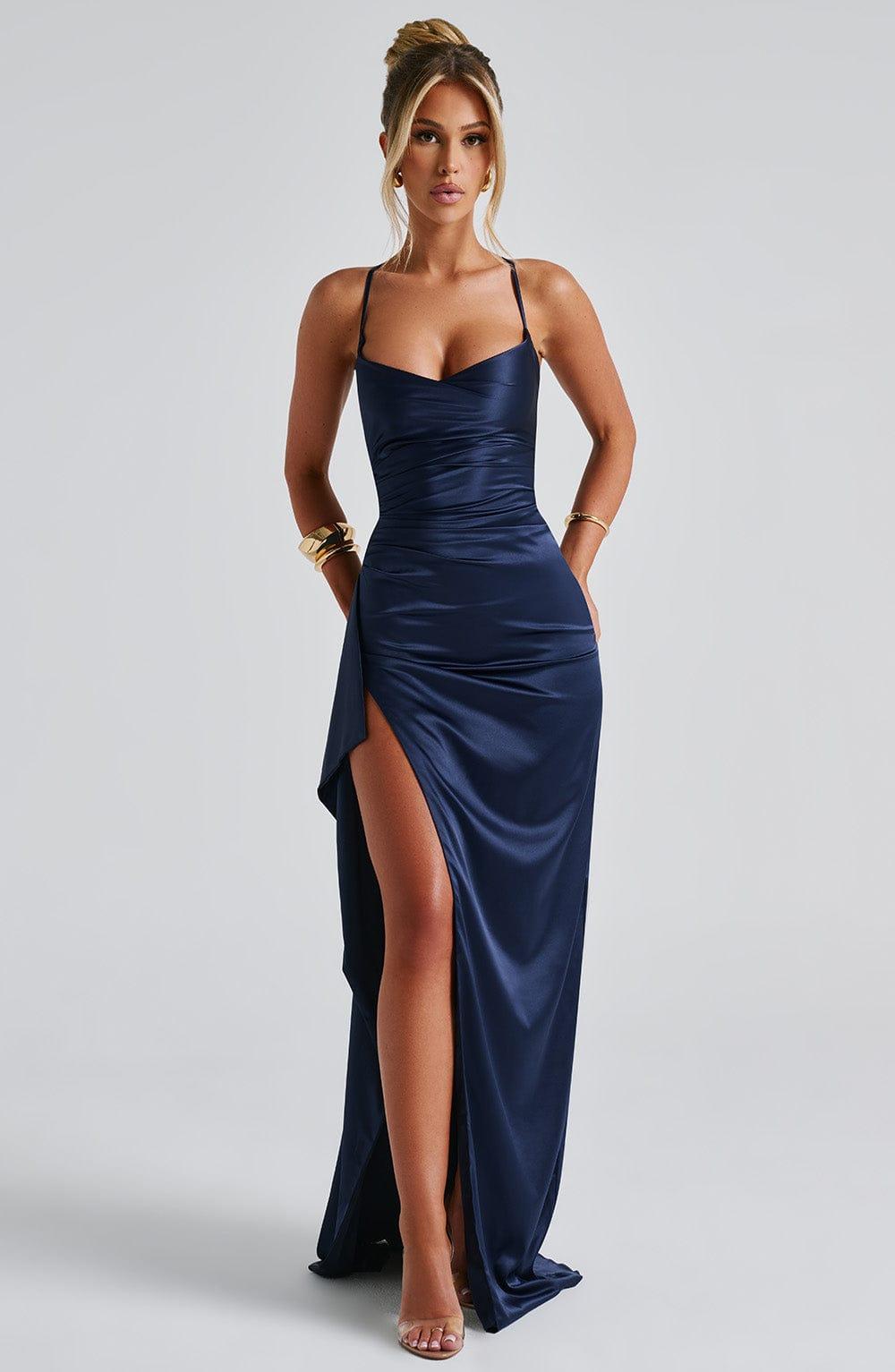 Helen Maxi Dress - Navy Product Image