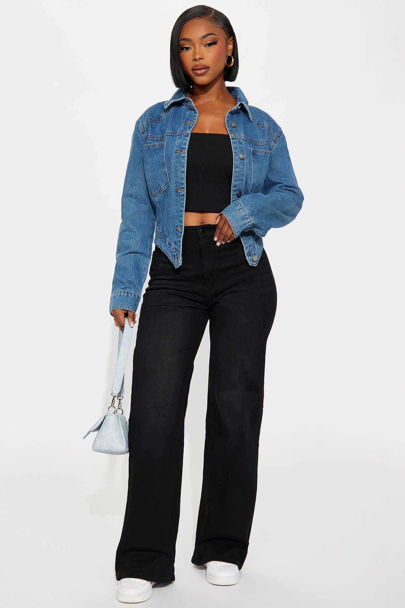 Big Talk Denim Jacket - Medium Wash Female Product Image