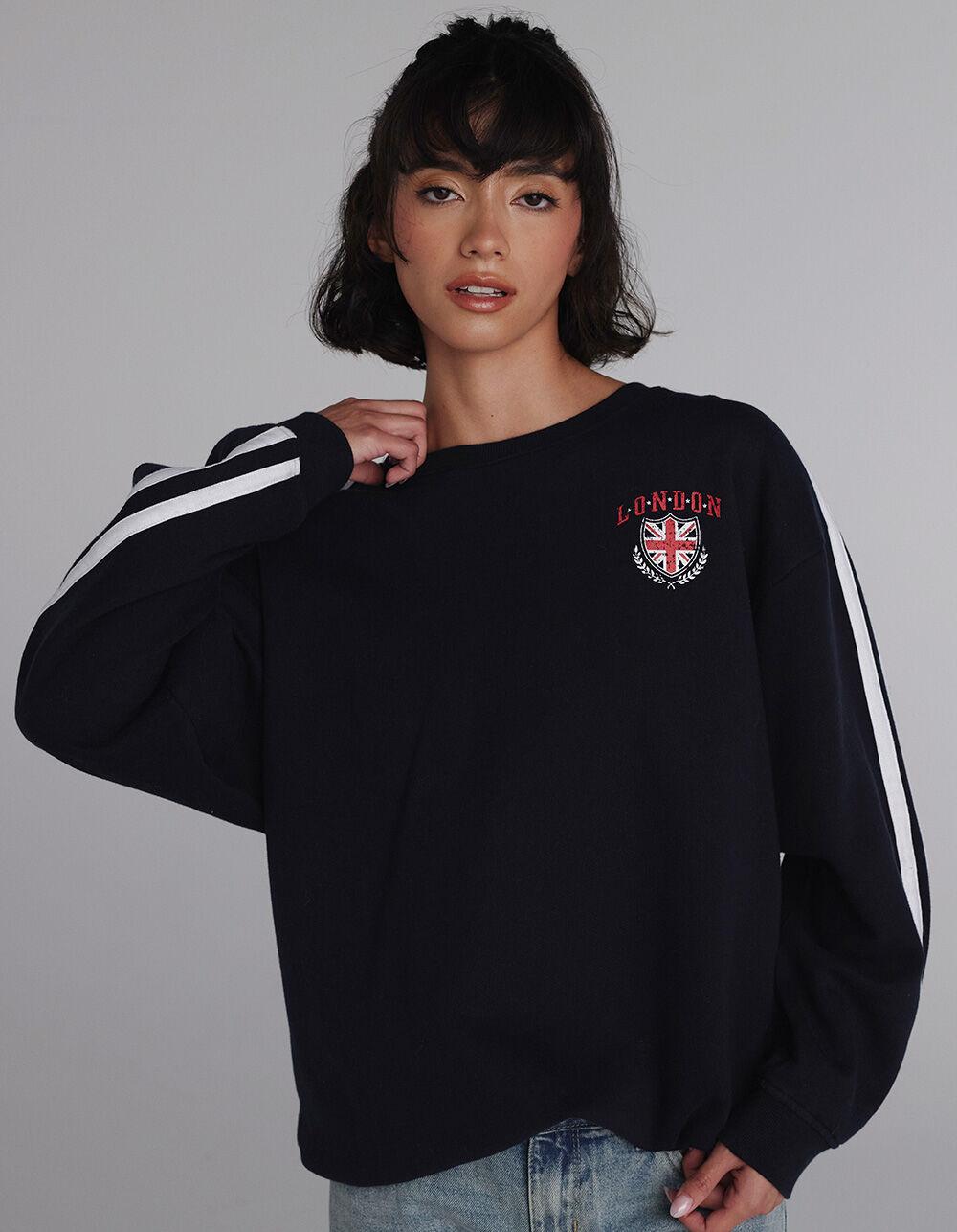 FIVESTAR GENERAL CO. London Womens Crewneck Sweatshirt - NAVY Product Image