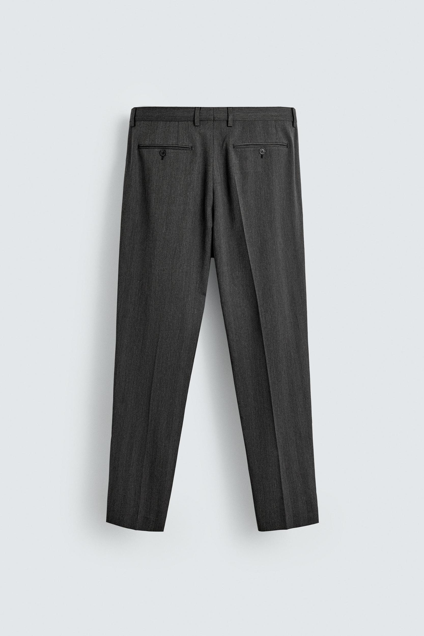 HERRINGBONE SUIT PANTS Product Image