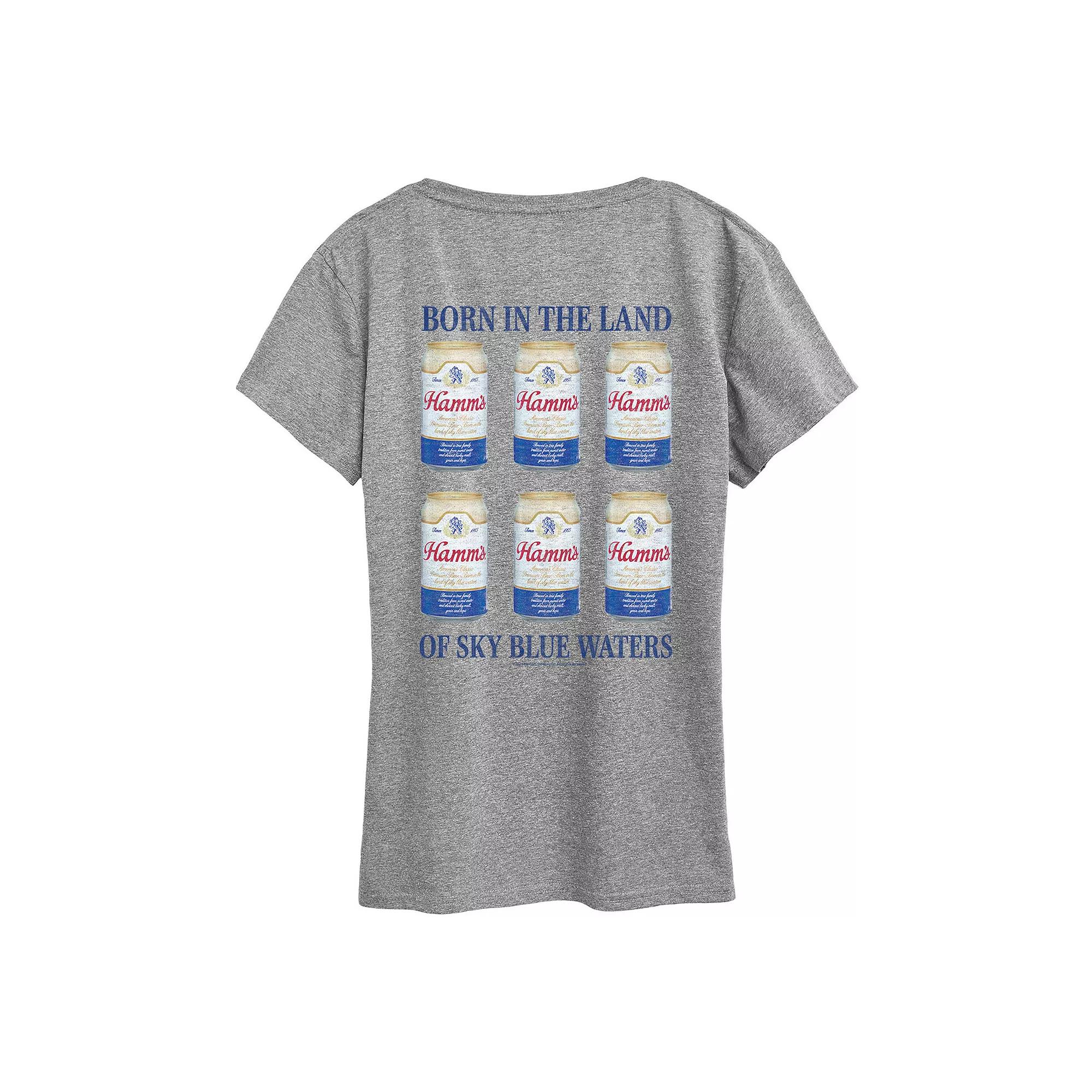 Women's Hamm's Can Grid Graphic Tee,  Product Image