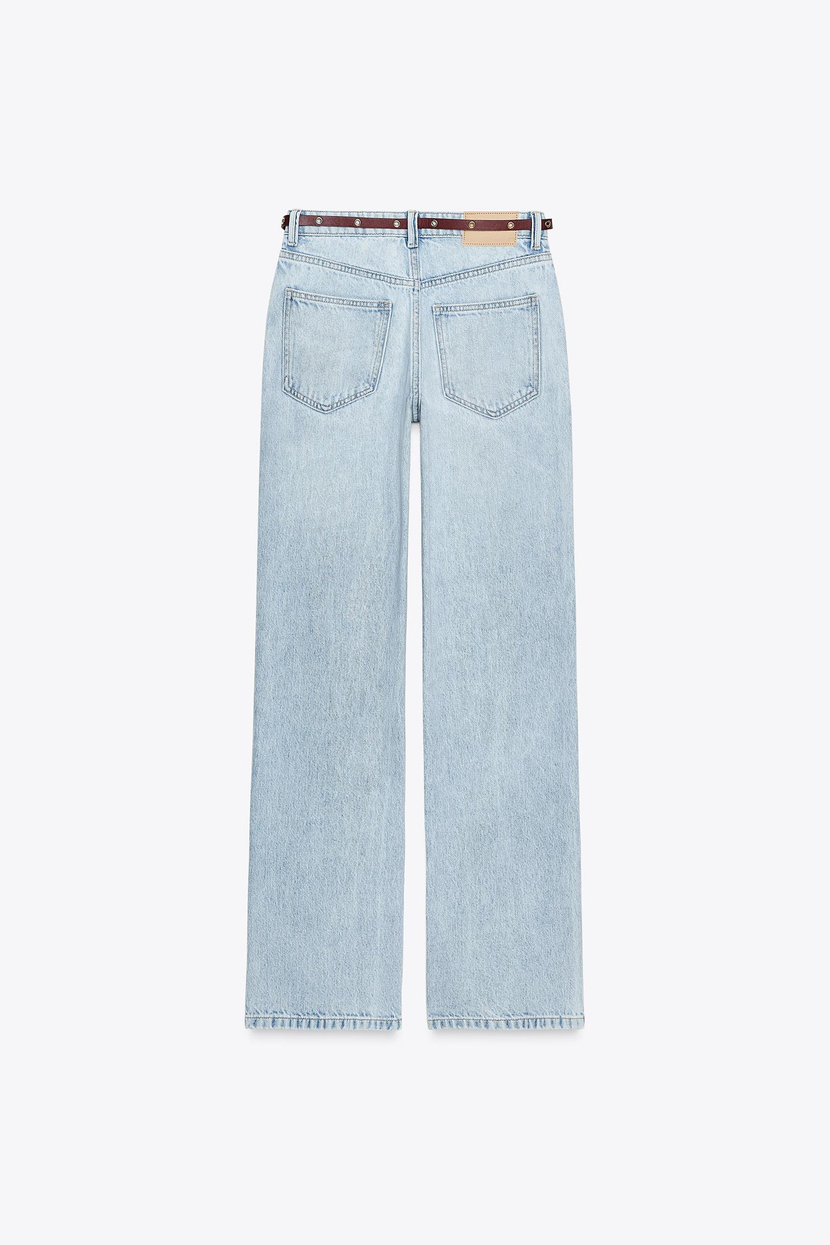Z1975 HIGH-WAISTED REGULAR FIT JEANS WITH BELT Product Image