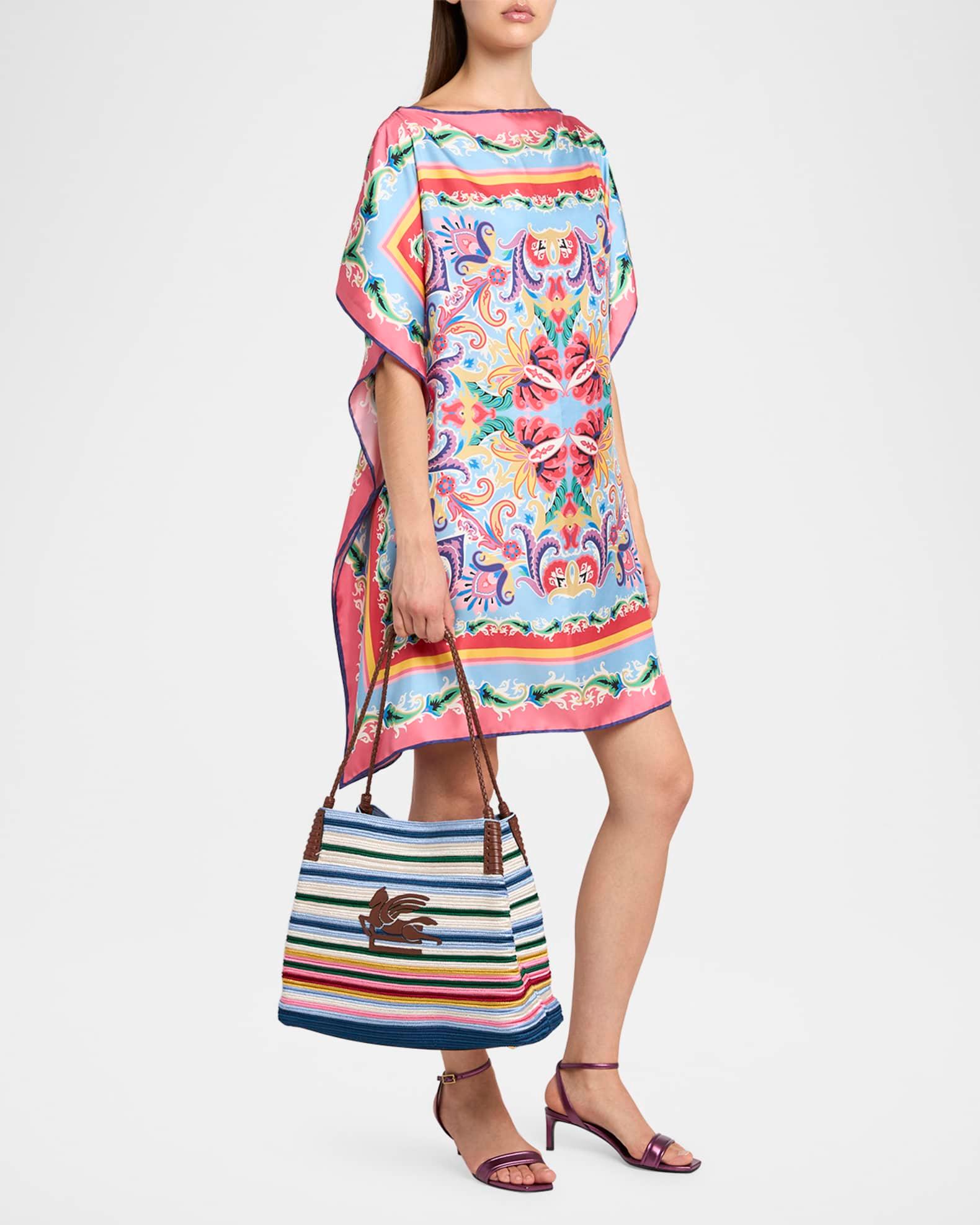 Libra Striped Shopping Shoulder Bag Product Image