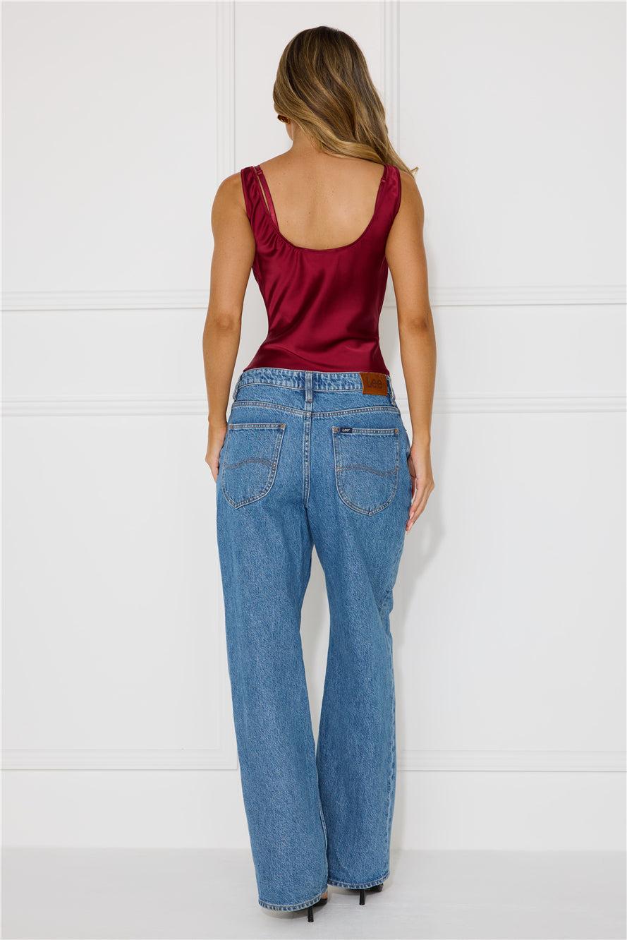 Delilah Top Burgundy Product Image