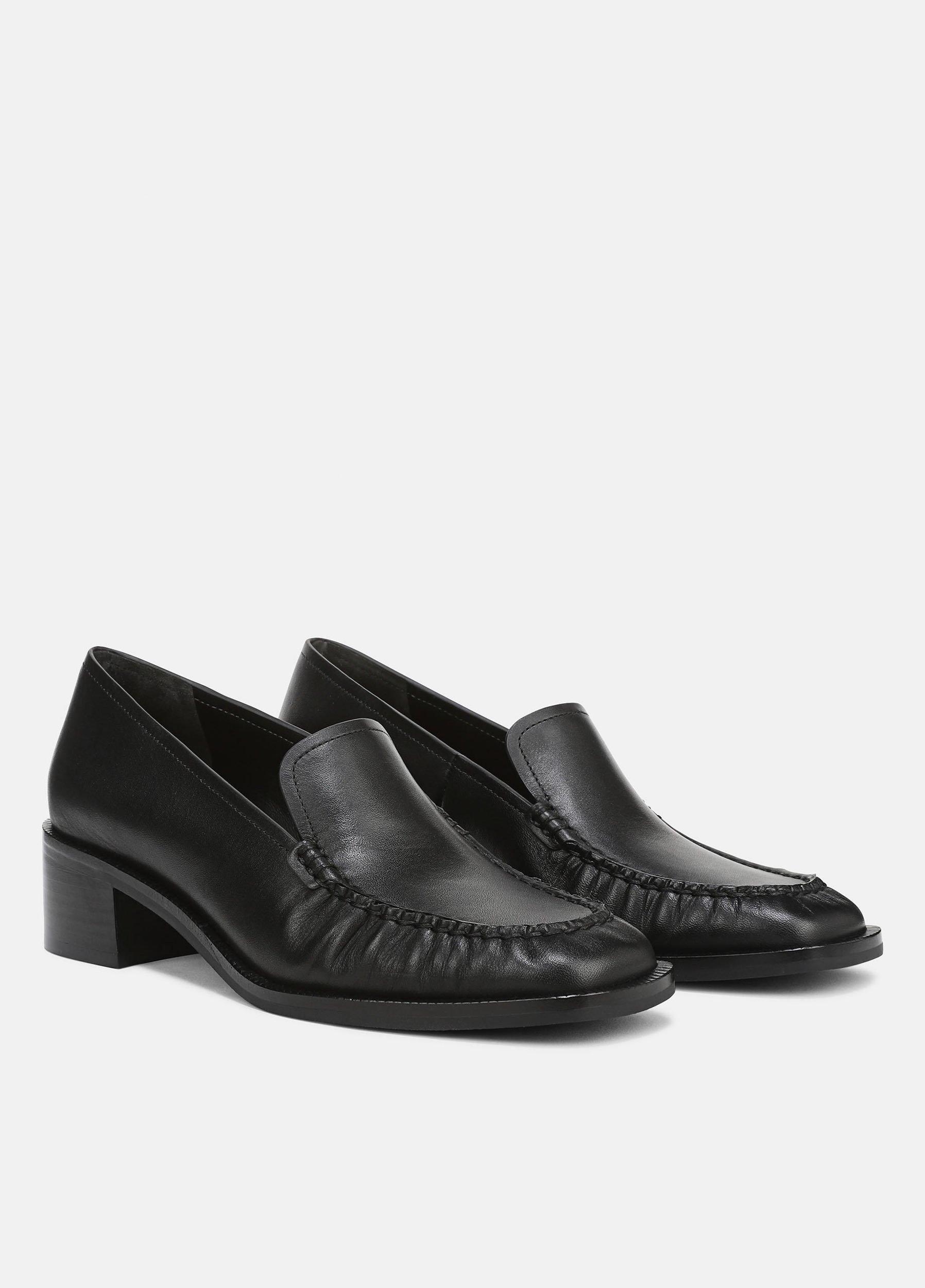 Larose Leather Heeled Loafer Product Image