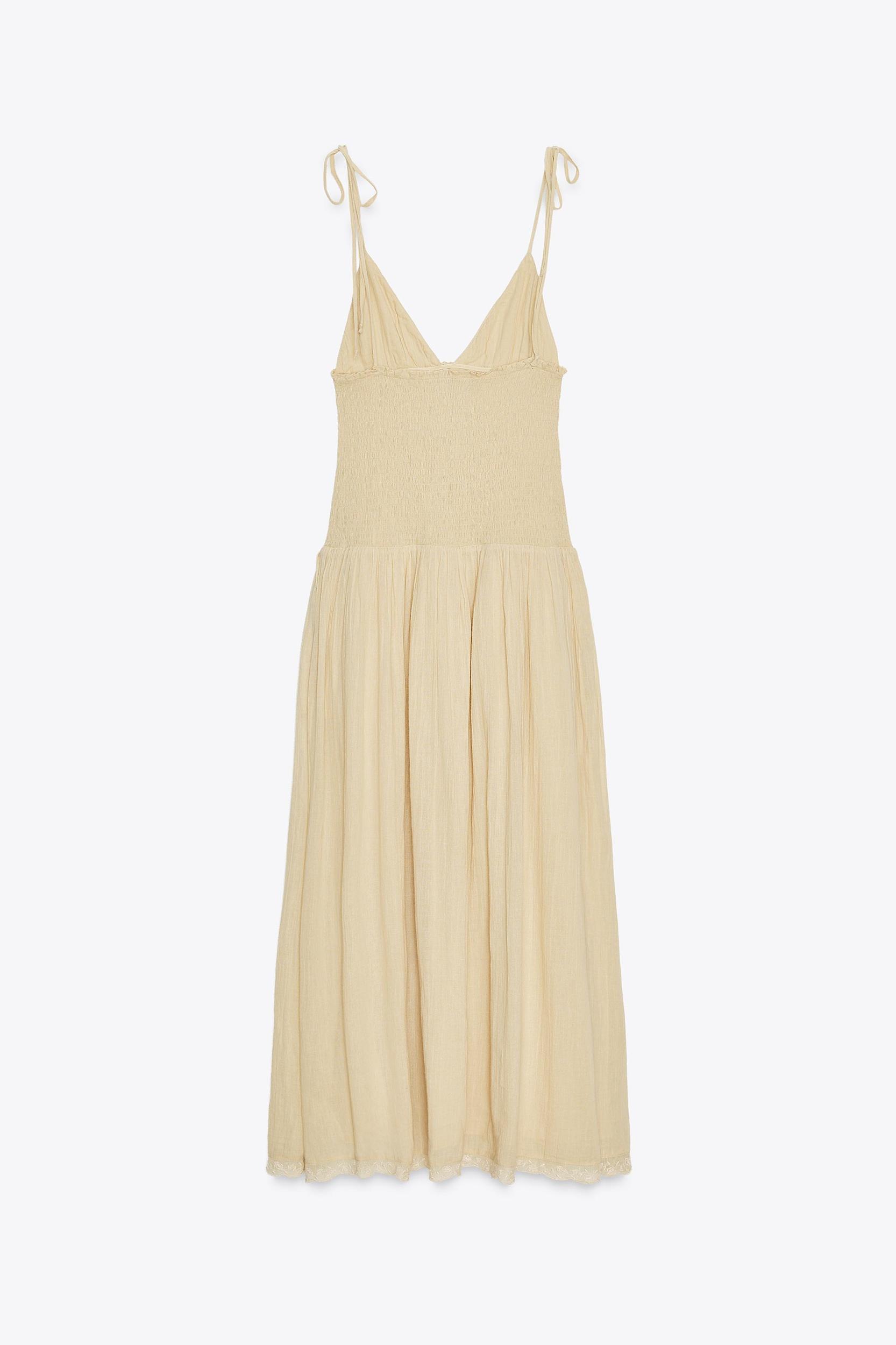 COMBINATION HONEYCOMB MIDI DRESS Product Image