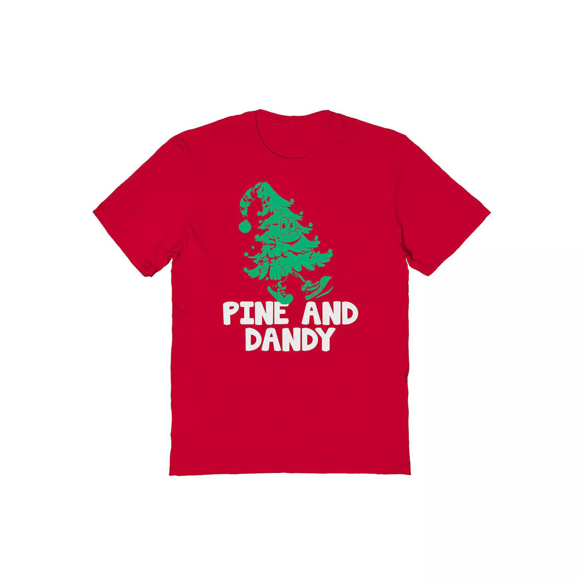Men's Pine Christmas Dandy Christmas Graphic Tee, Adult Unisex,  Product Image