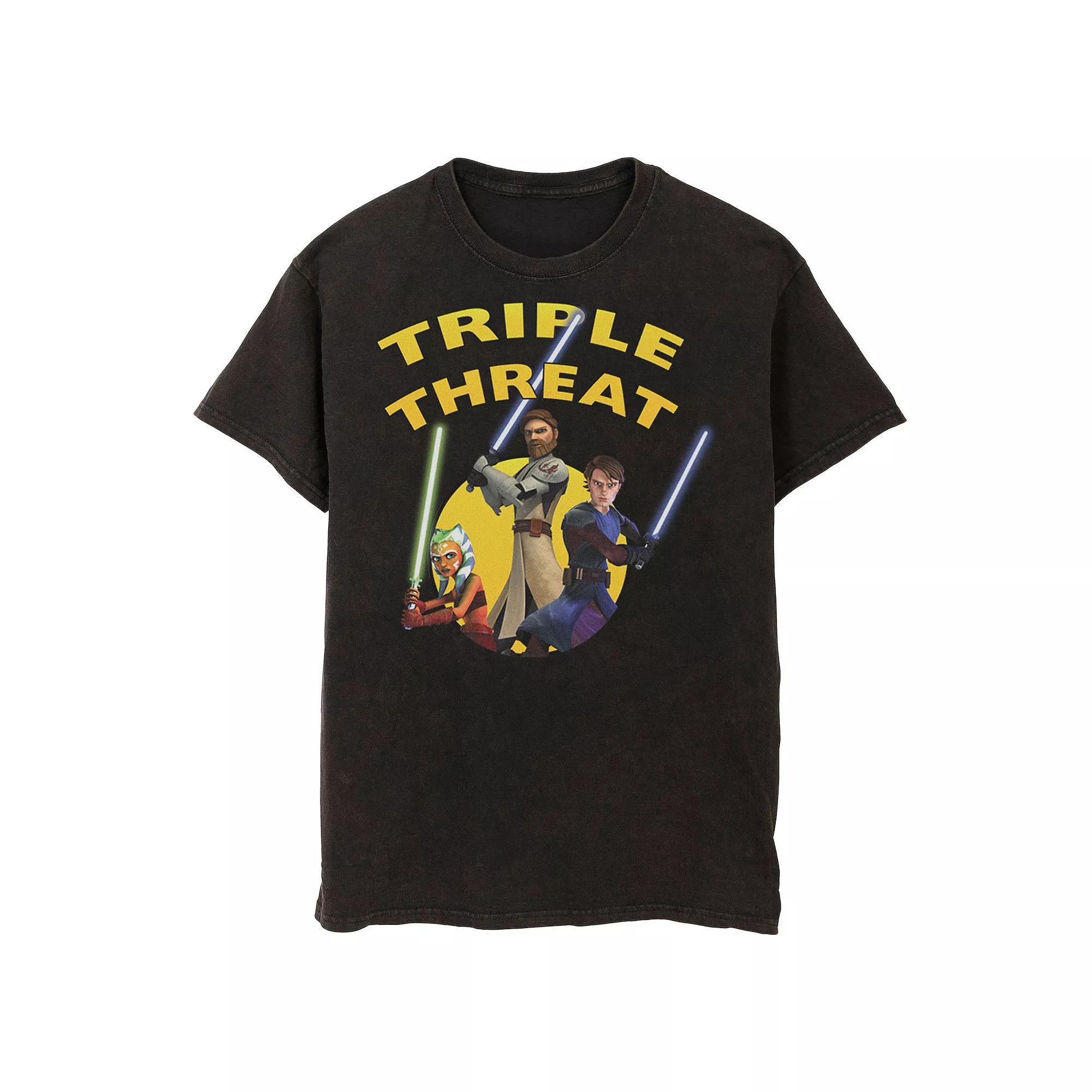 Men's Star Wars: Clone Wars Group Shot Triple Threat Tee,  Product Image