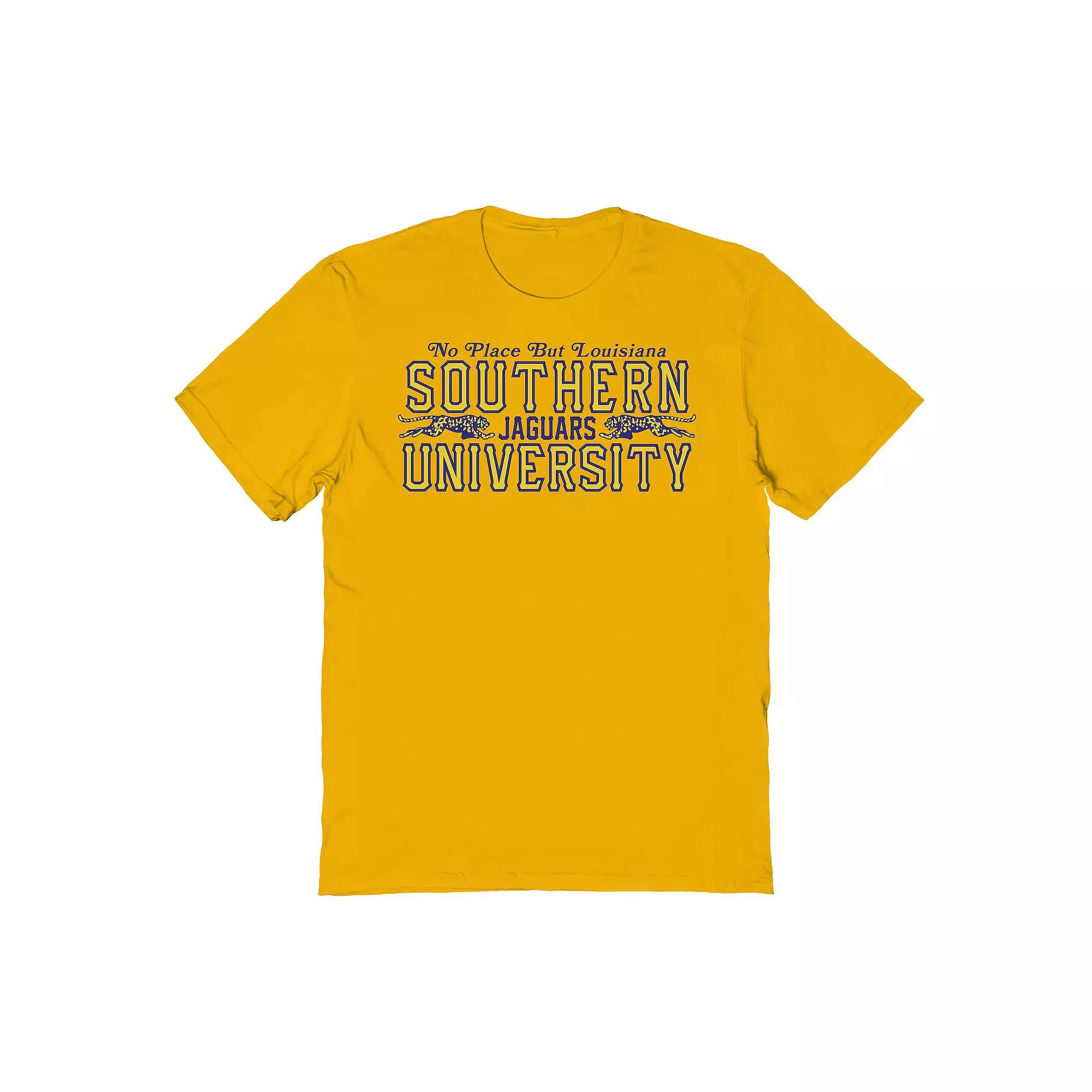 Men's Britney Spears Crossroads Southern University Jaguars Graphic Tee, Size: Medium, Gold Product Image