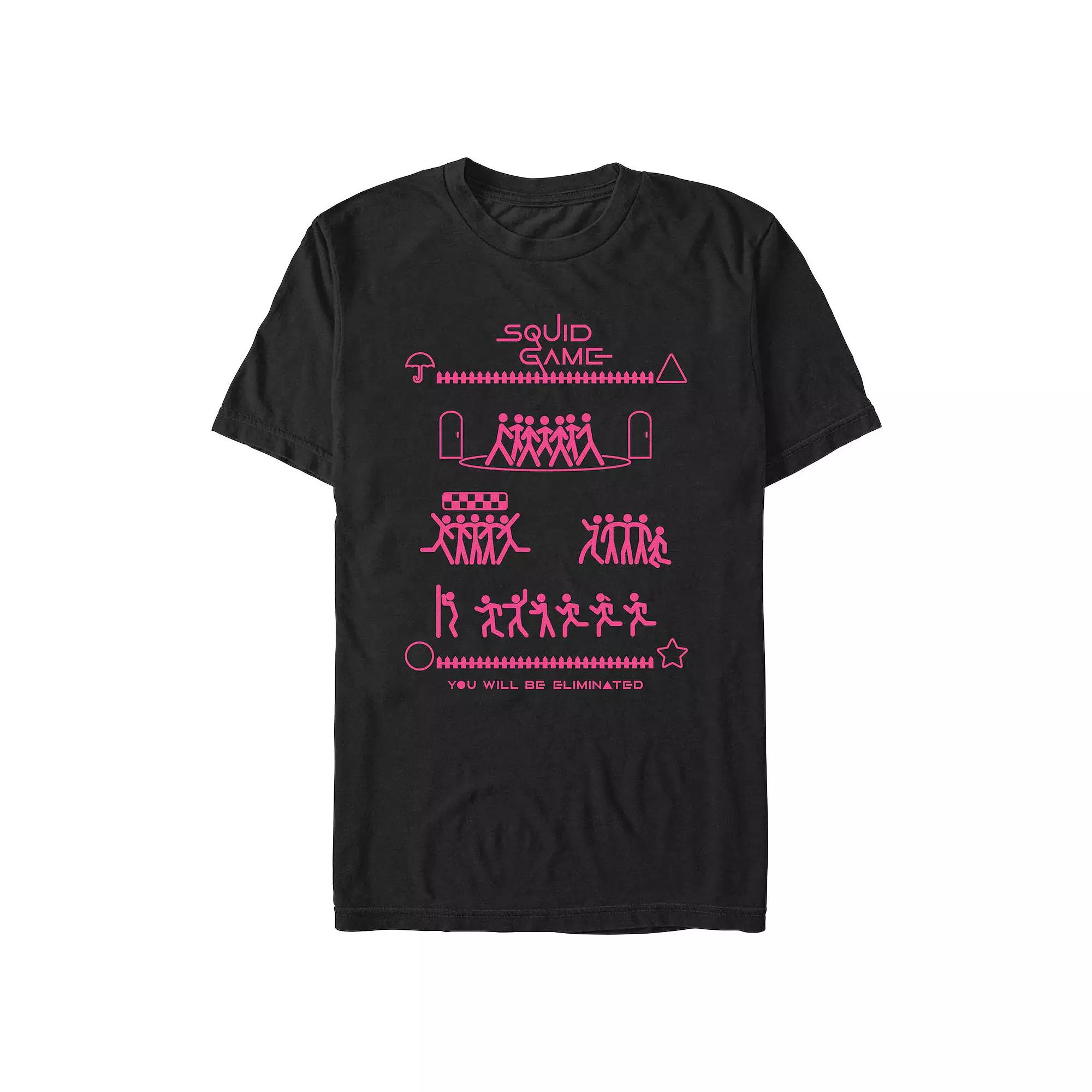 Men's Squid Game You Will Be Eliminated Graphic Tee,  Product Image