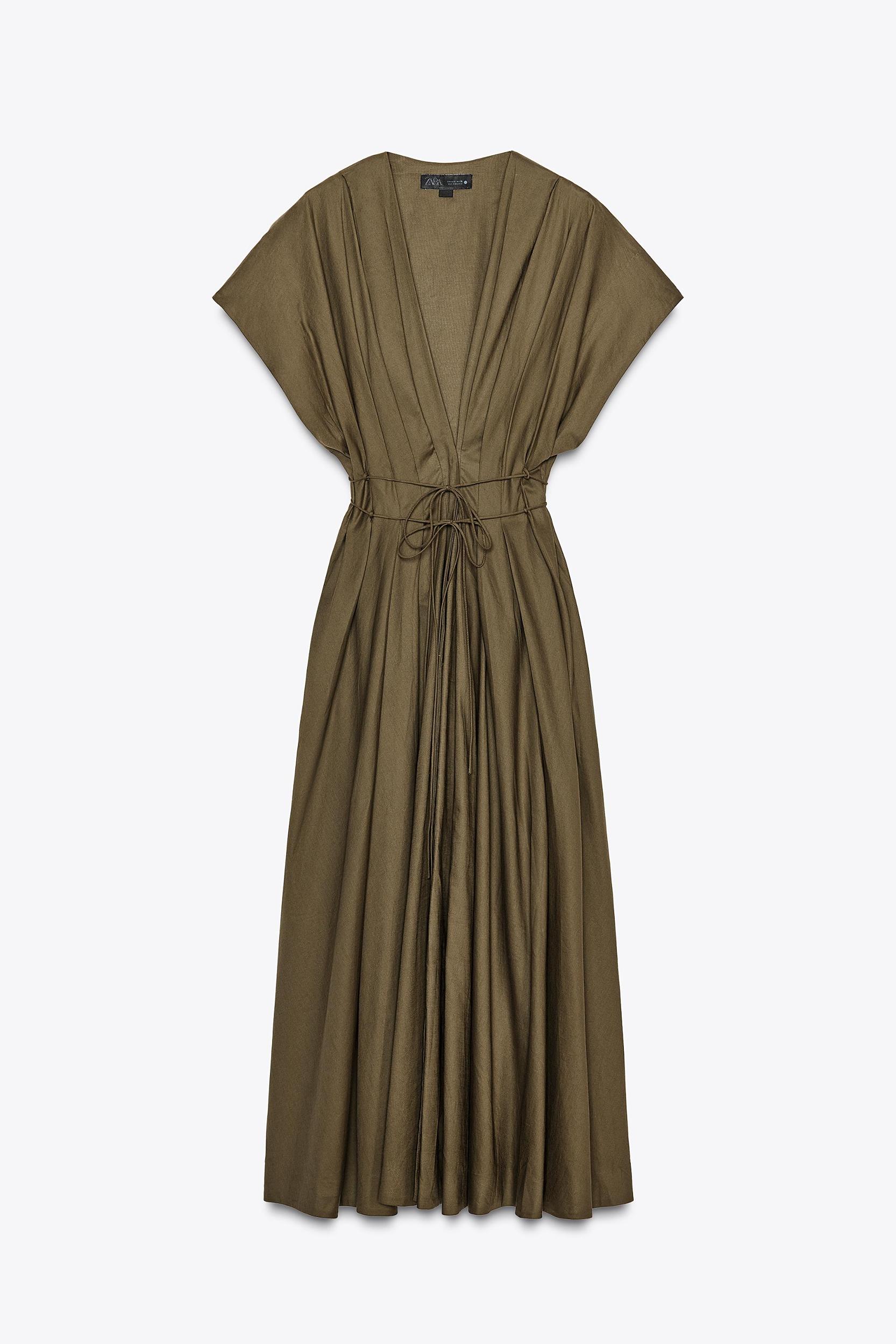 ZW COLLECTION PLEATED MIDI DRESS Product Image
