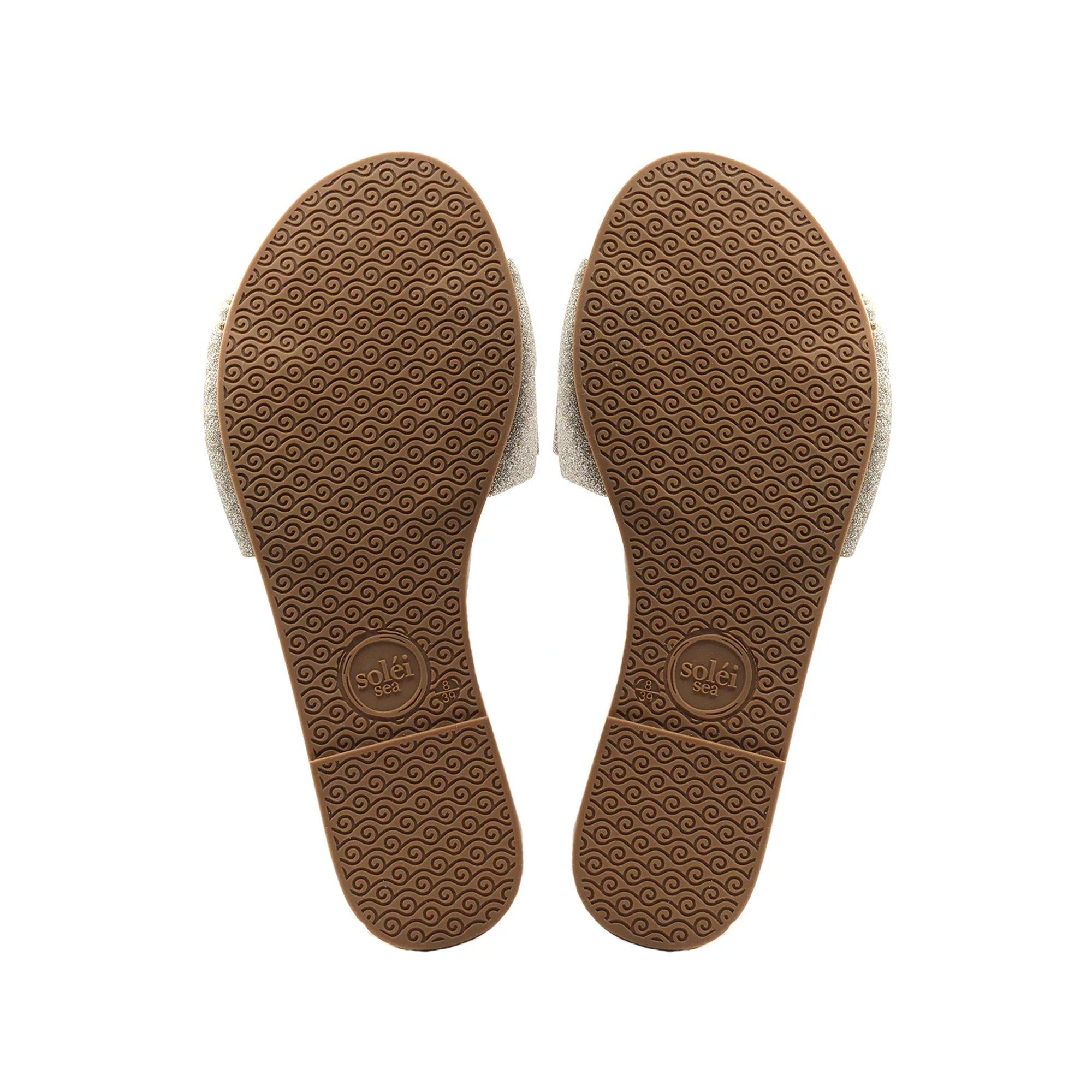 Solei Sea Rafie Bow Slide Sandal Product Image