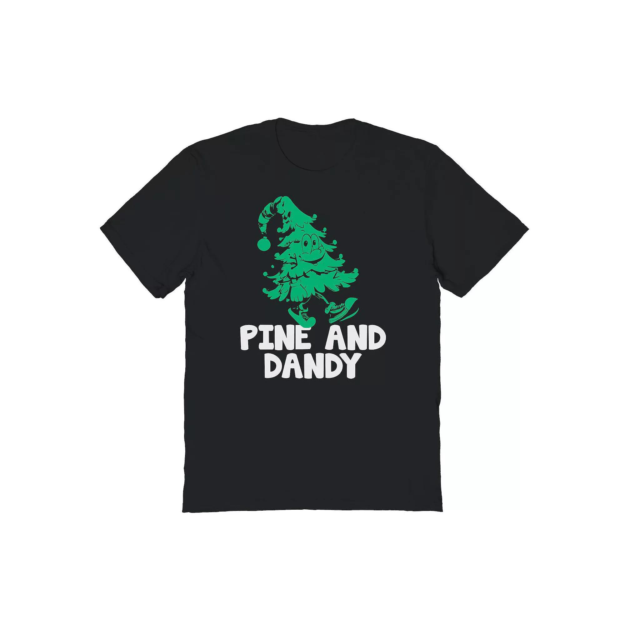 Men's Pine Christmas Dandy Christmas Graphic Tee, Adult Unisex,  Product Image