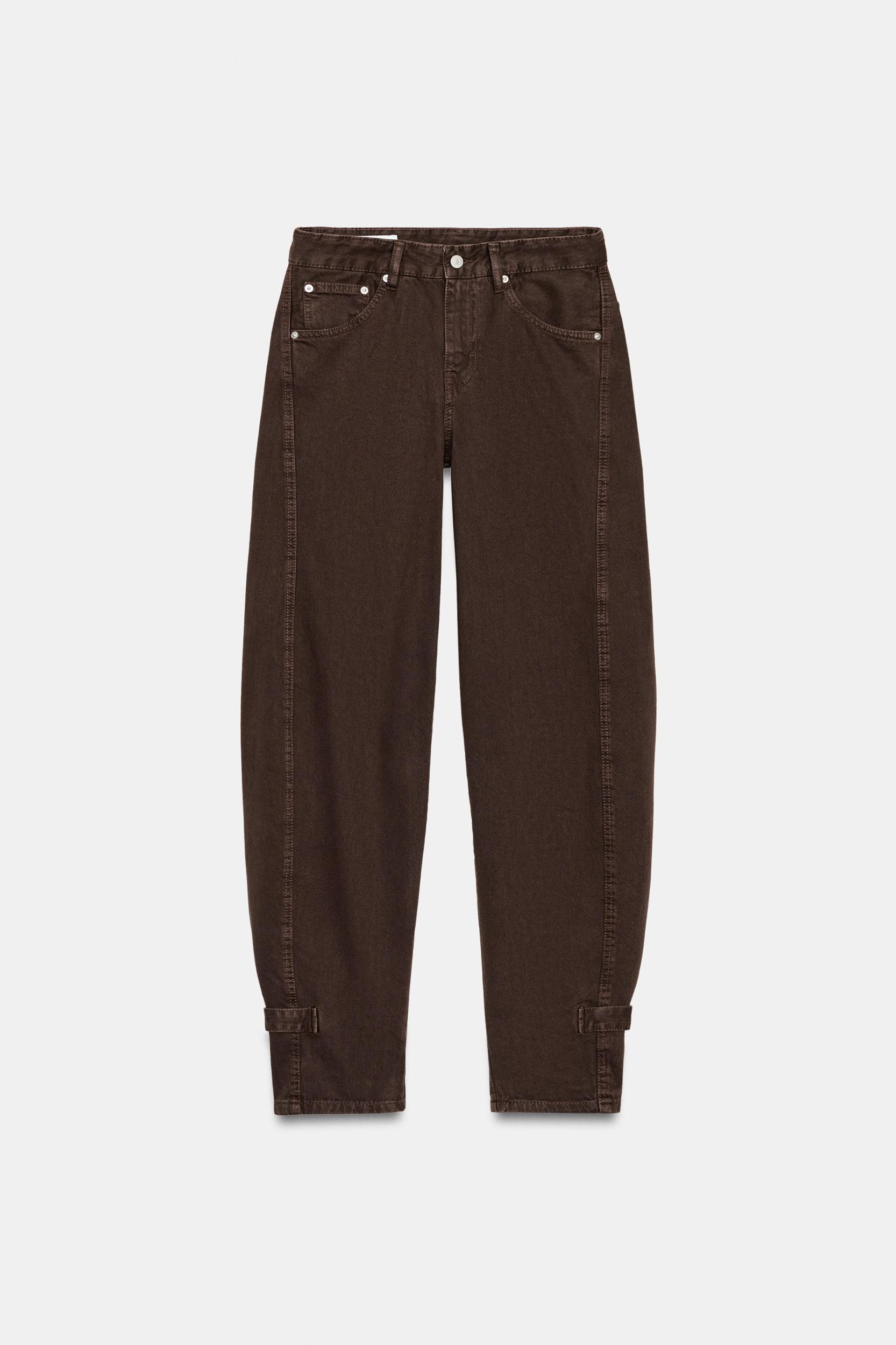 TRF BALLOON MID-RISE JEANS WITH BELT LOOPS Product Image