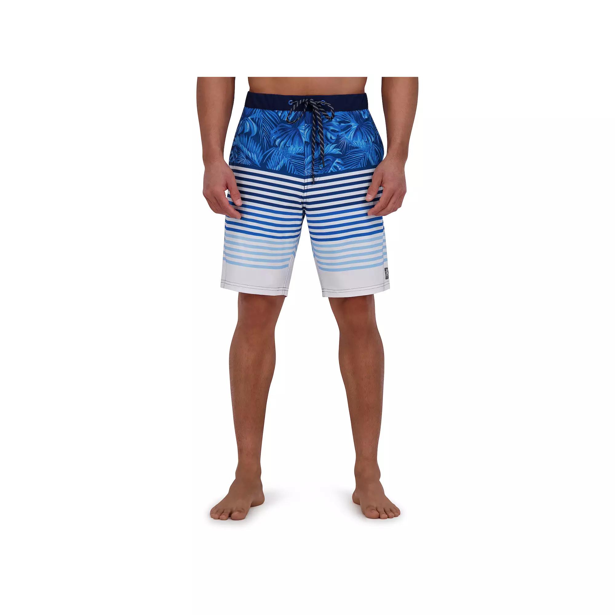 Men's ZeroXposur 9" Elastic Waist Boardshorts, Size: Small, Blue Shore Product Image