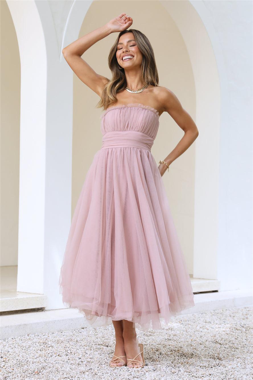 VIP Mood Midi Dress  Pink Product Image