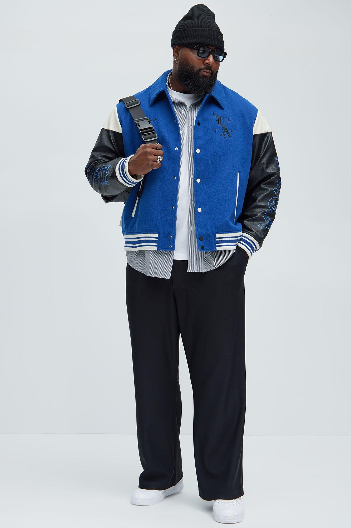 Angel Varsity Jacket - Blue Product Image