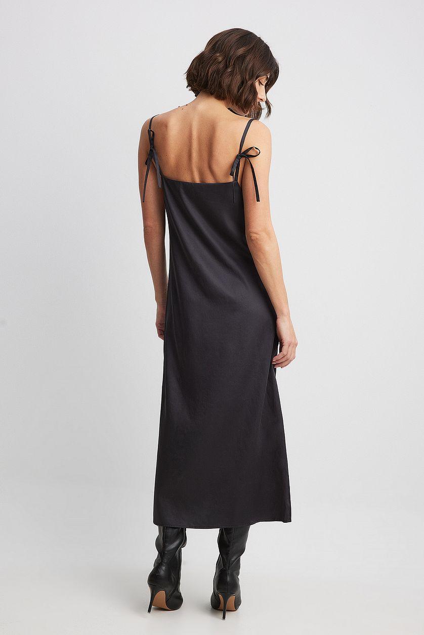Tie Shoulders Midi Dress Product Image