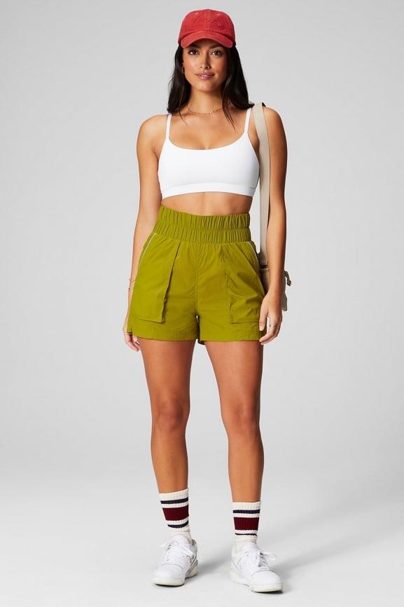 Ultra High-Waisted Piped Nylon Short Product Image