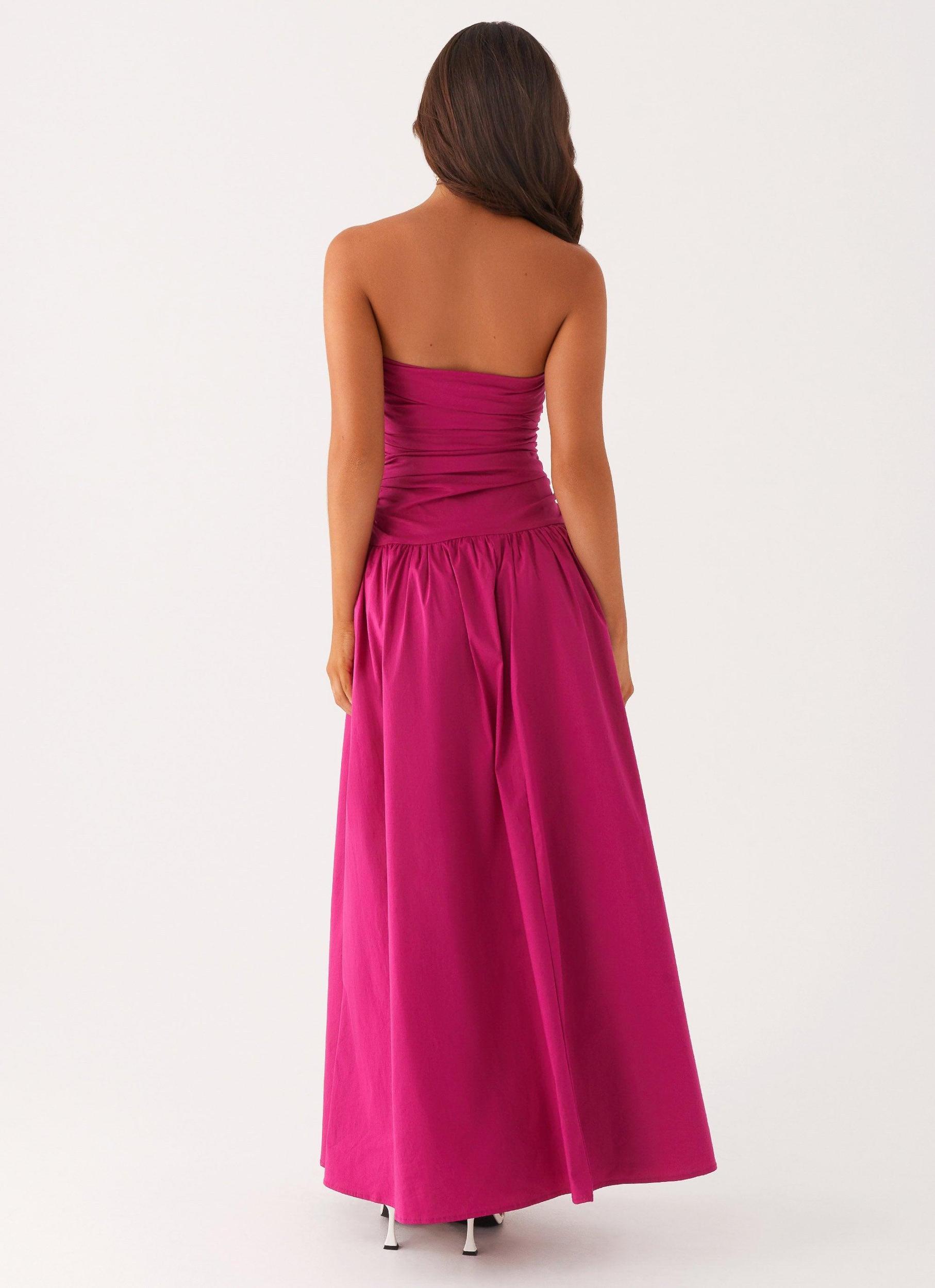 Carmel Maxi Dress - Fuchsia Product Image
