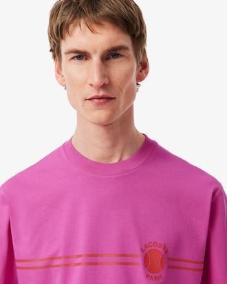 Men's Printed Embroidered Cotton Jersey T-Shirt Product Image