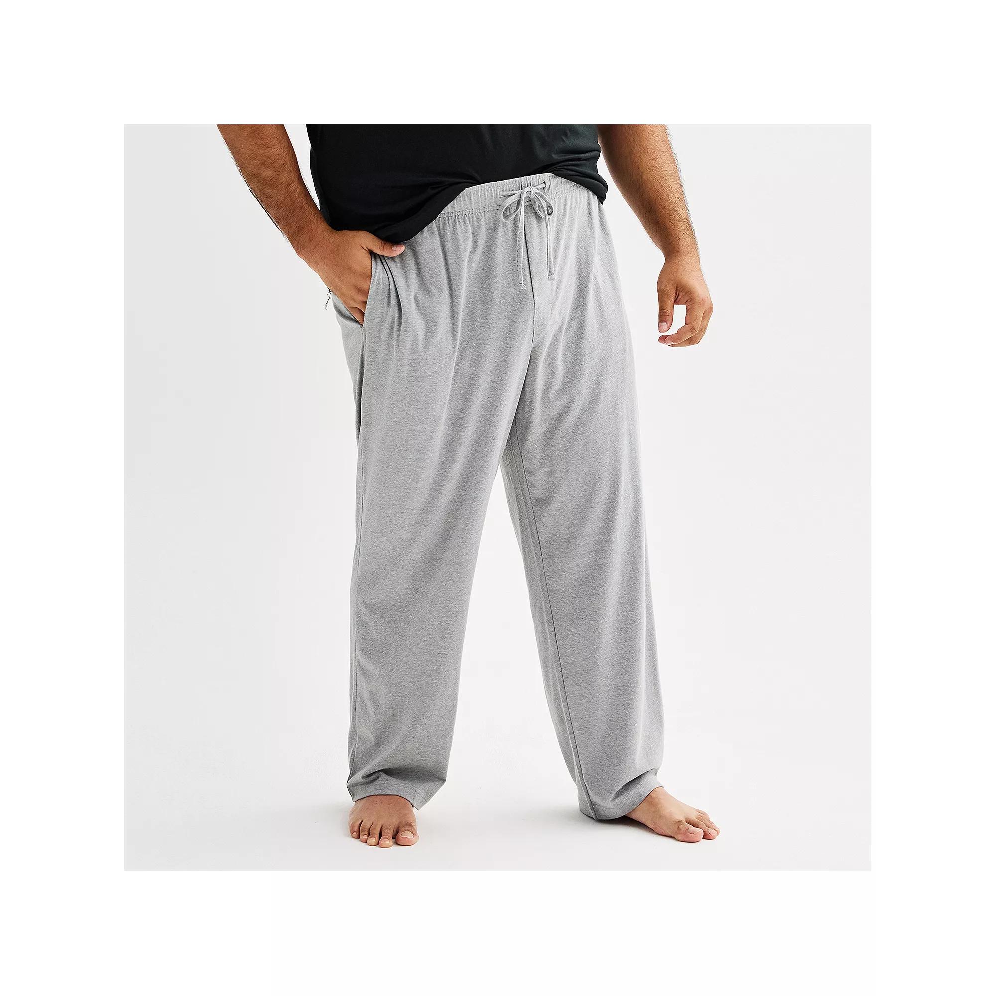 Big & Tall Sonoma Goods For Life® Essential Knit Pajama Pants, Men's, Size: 4XB, Black Luxe Product Image