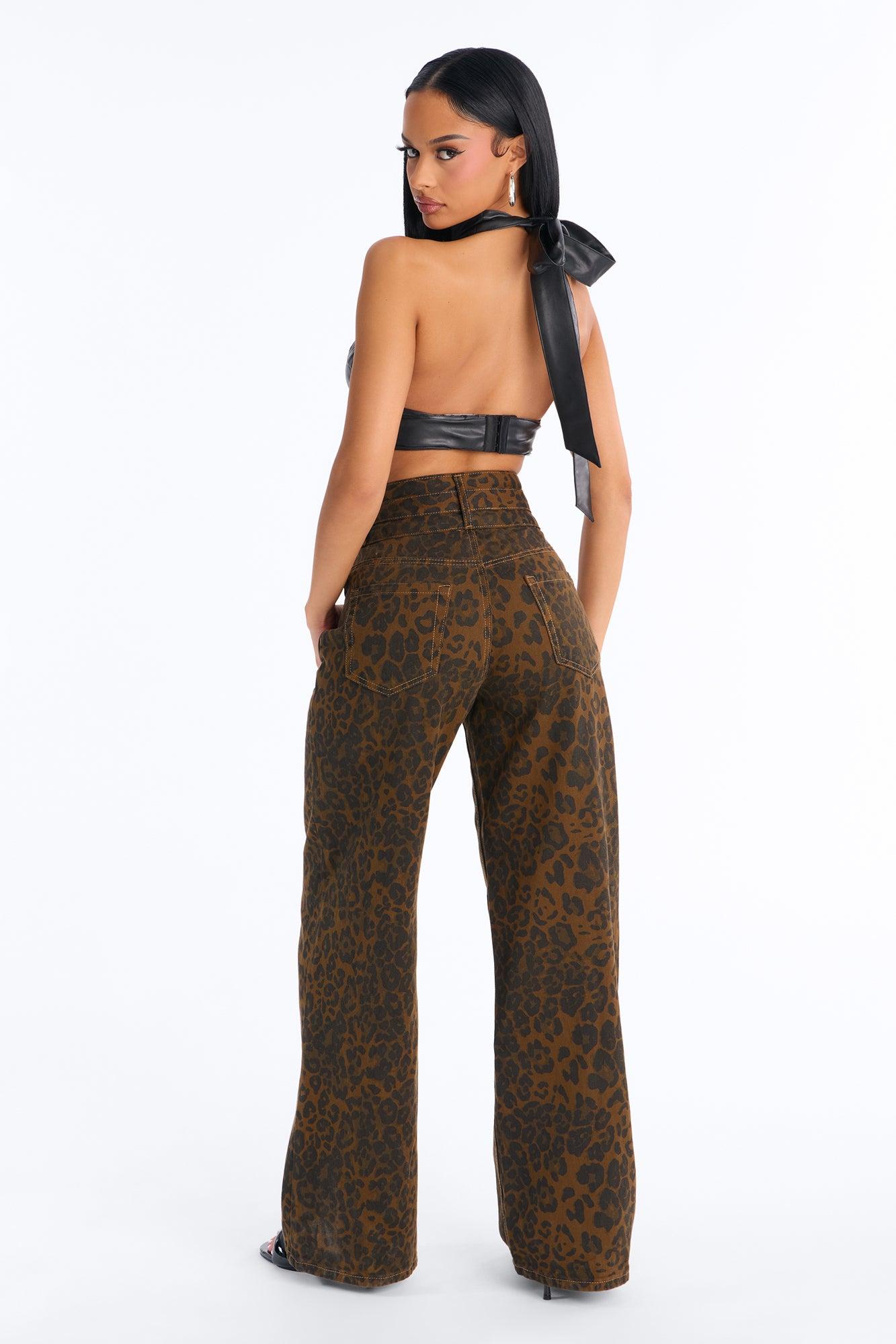 Rare Leopard Super High Waisted Pant 33″ - Leopard Female Product Image