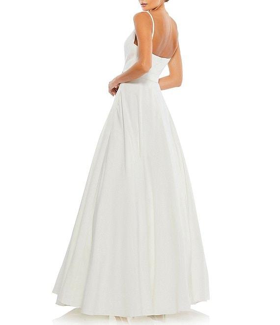 Ieena for Mac Duggal V-Neck Sleeveless A-Line Fully Lined Ball Gown Product Image