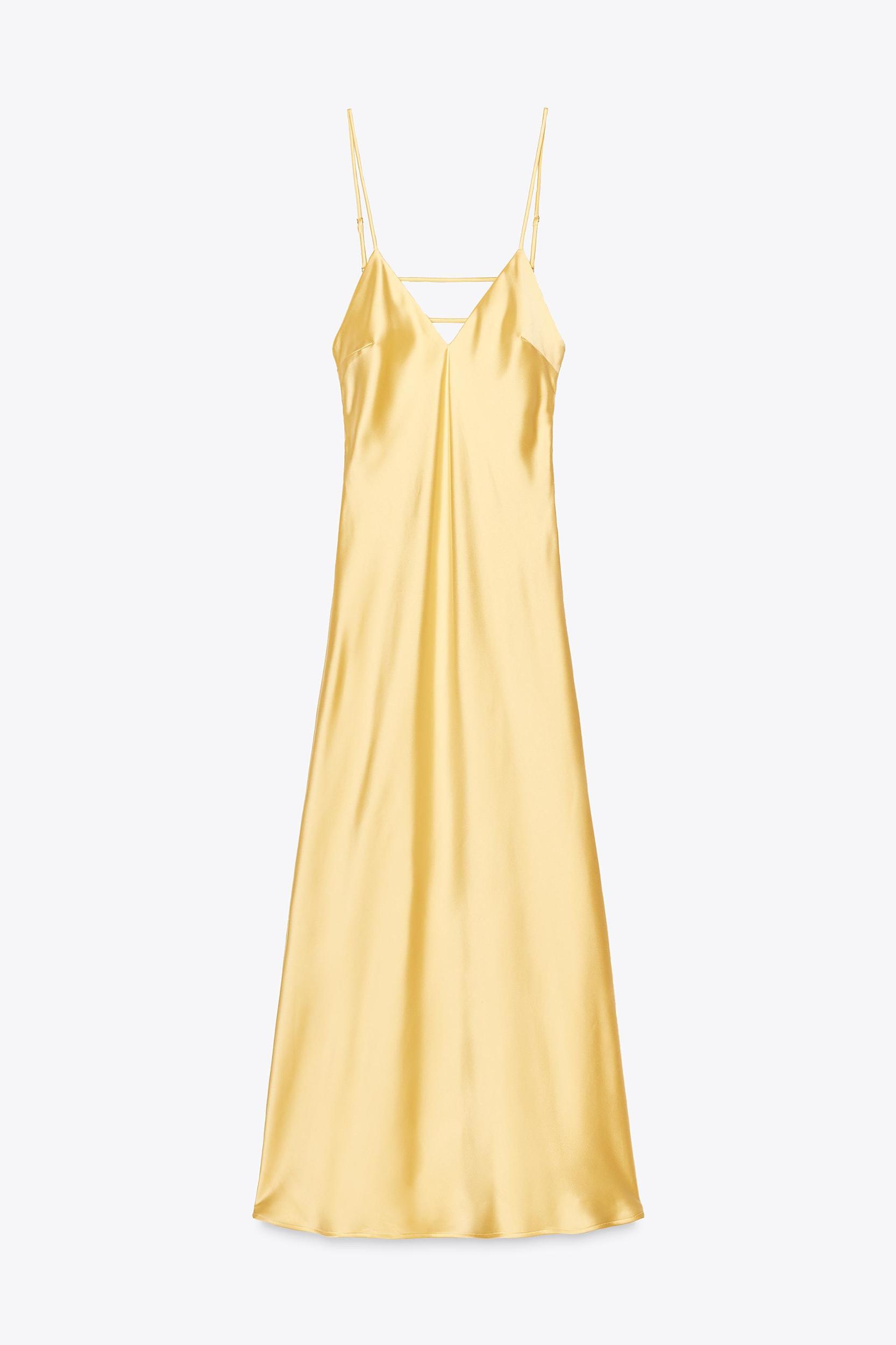 SATIN MIDI DRESS Product Image