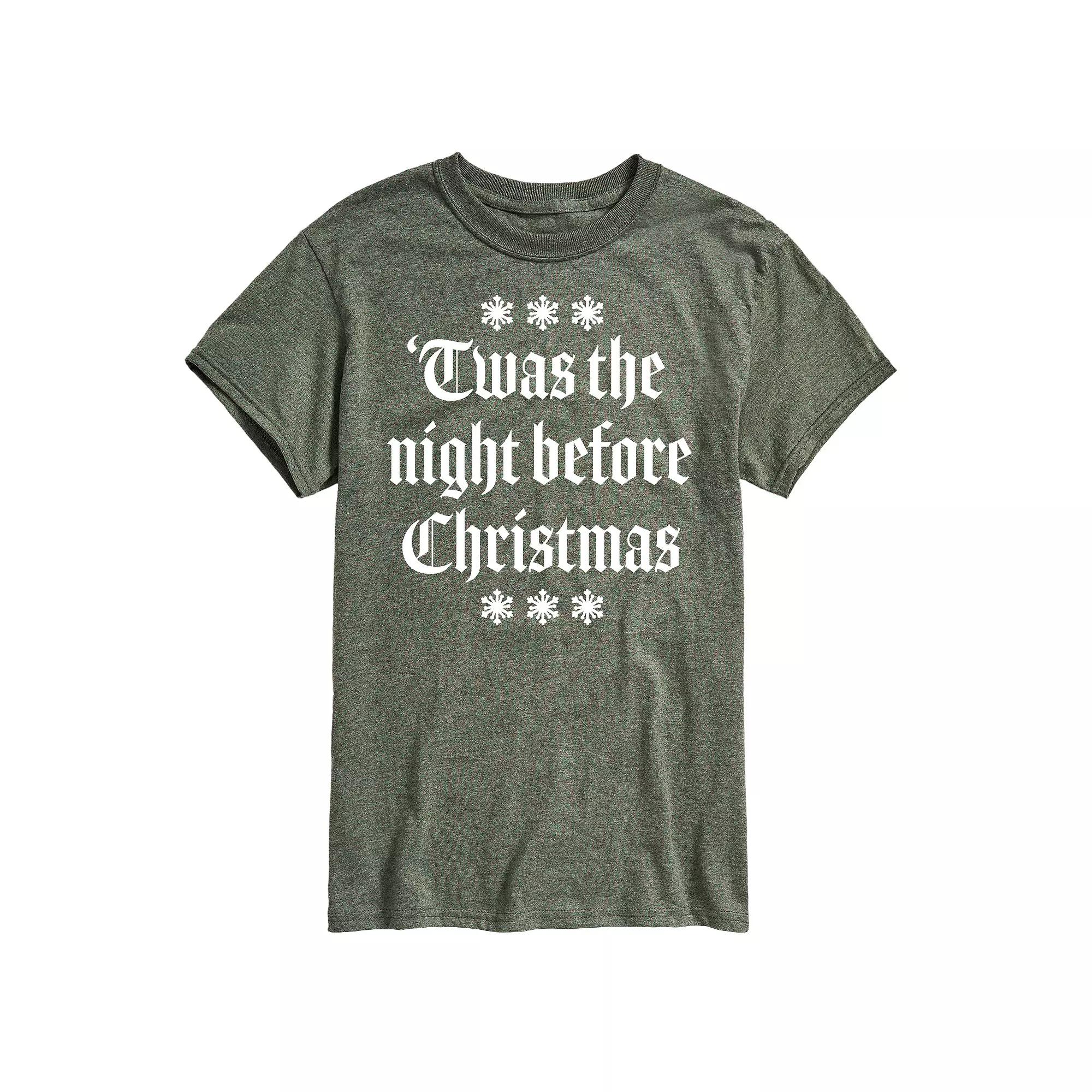 Big & Tall T'was The Night Before Christmas Graphic Tee, Men's,  Product Image