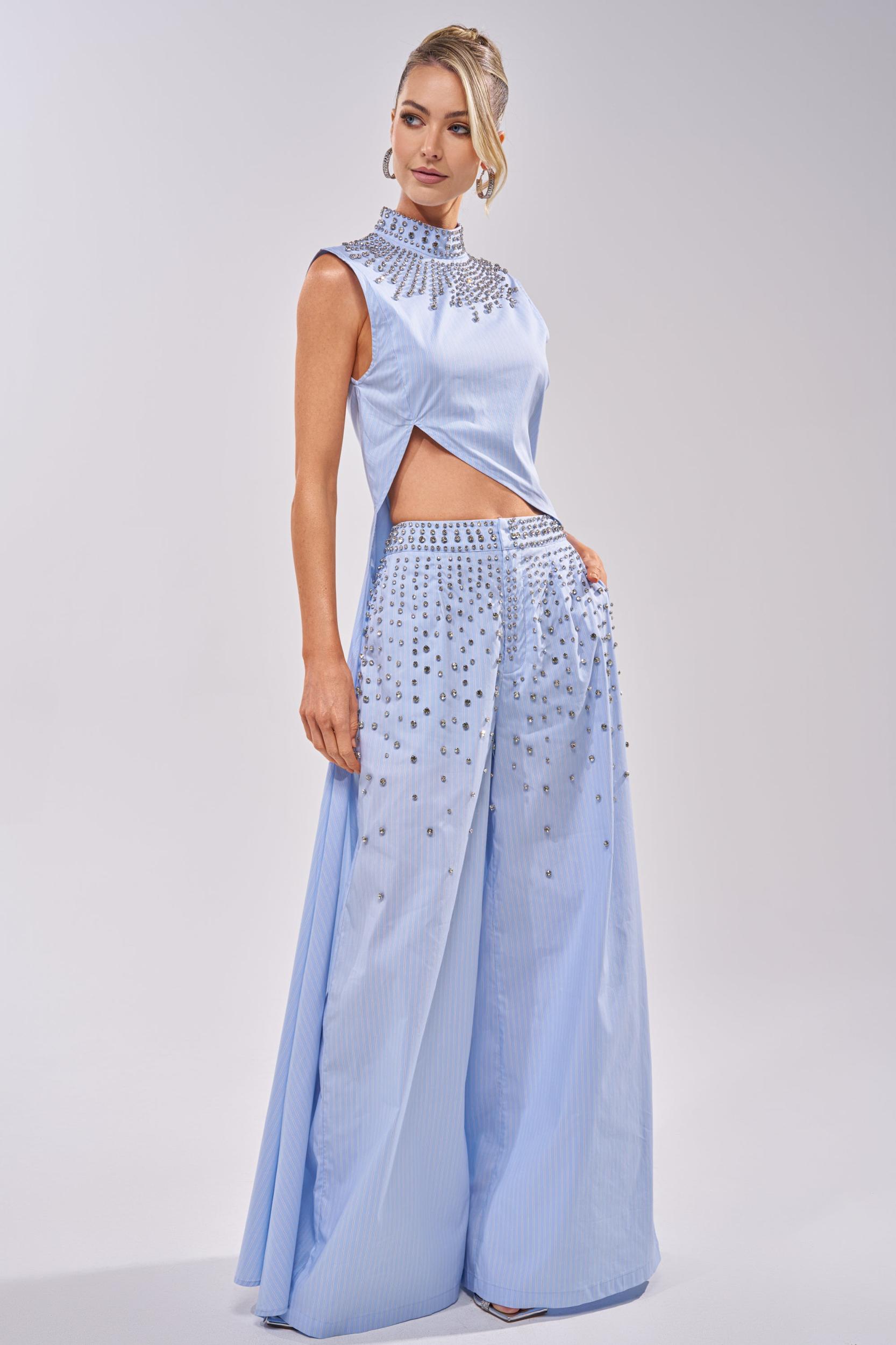 STAR OF THE NIGHT POPLIN TROUSER Product Image