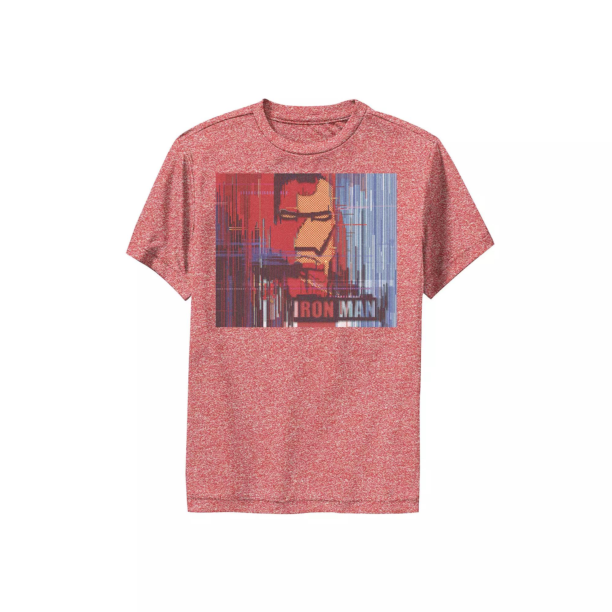 Boys 8-20 Marvel Iron Man Glitched Poster Performance Graphic Tee, Boy's,  Product Image