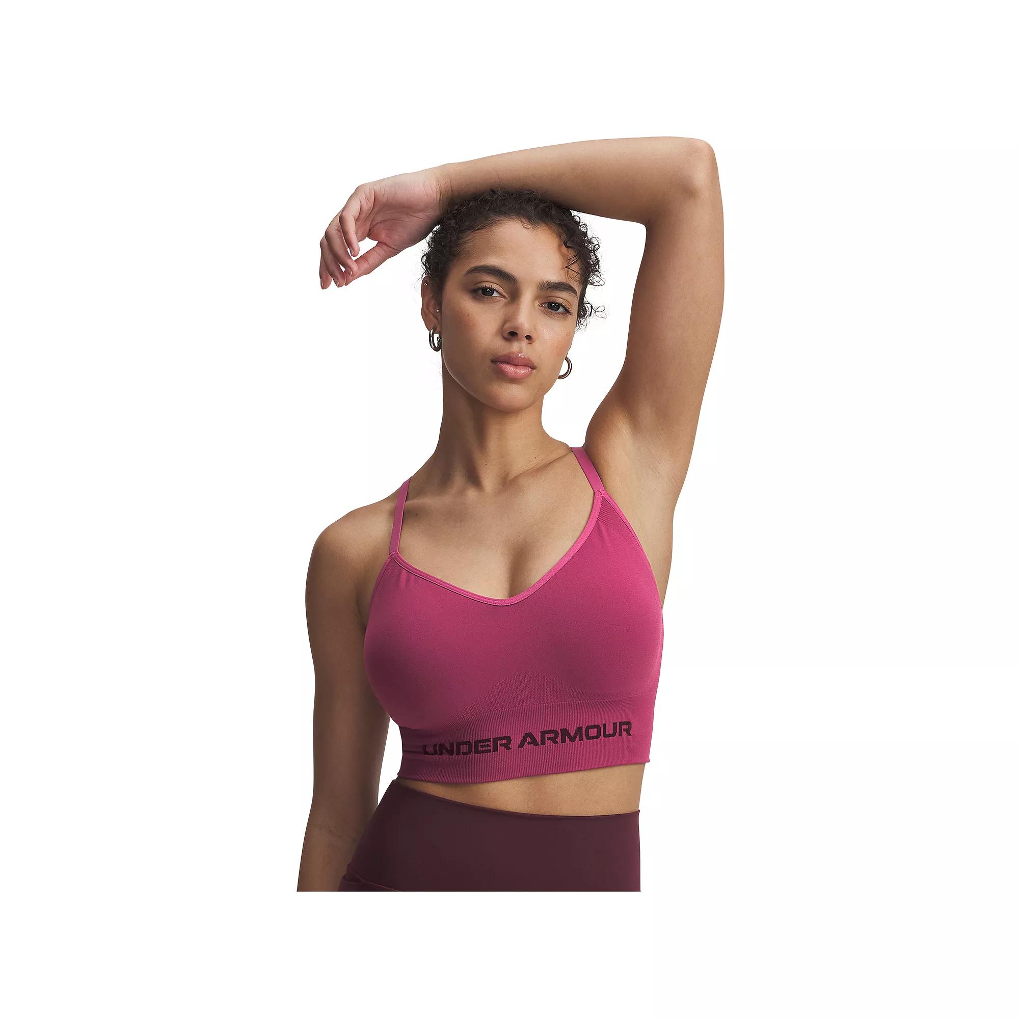 Women's Under Armour Vanish Seamless Low Long Sports Bra,  Product Image