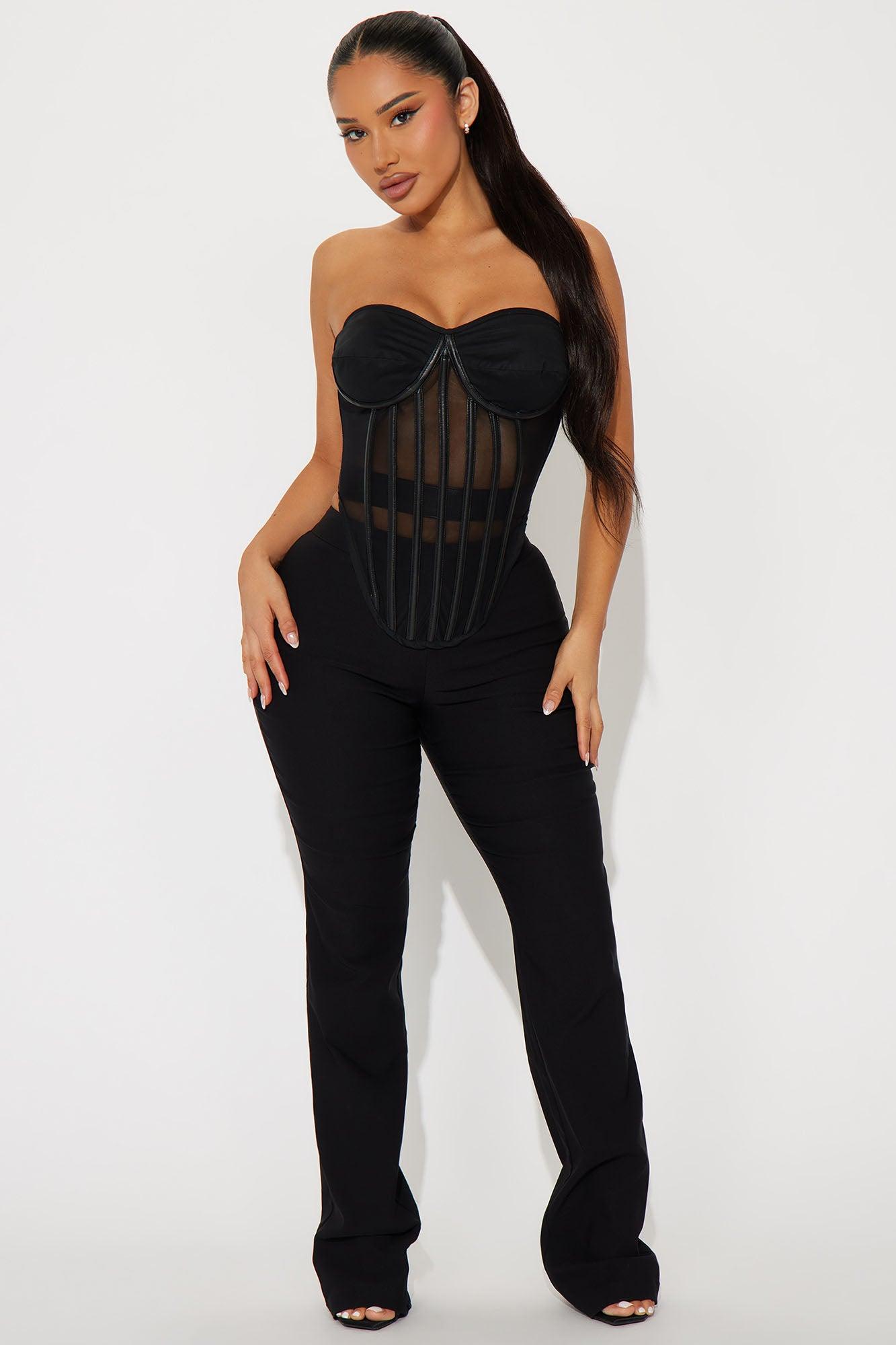 One Night Only Corset Top - Black Product Image
