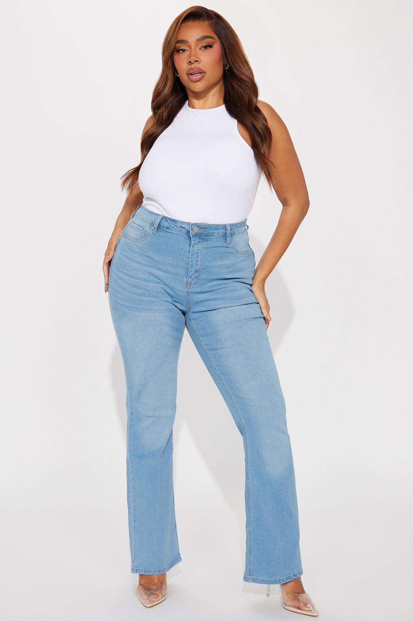 Mesa Booty Lifting Stretch Bootcut Jeans - Light Wash Product Image