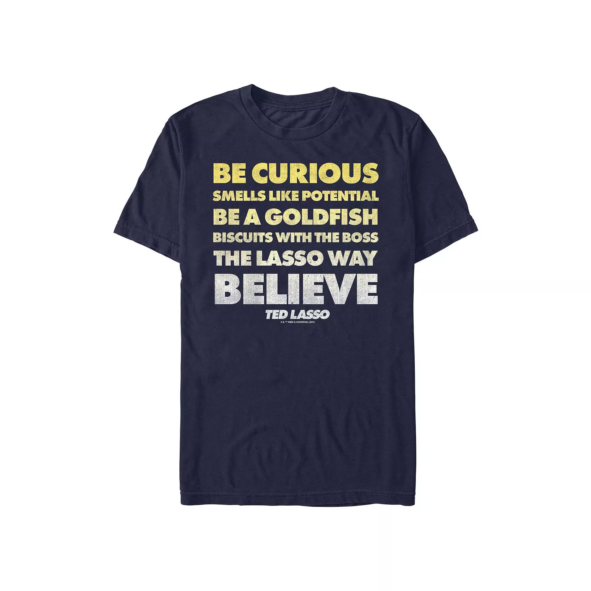 Men's Ted Lasso Quote Stack Graphic Tee,  Product Image