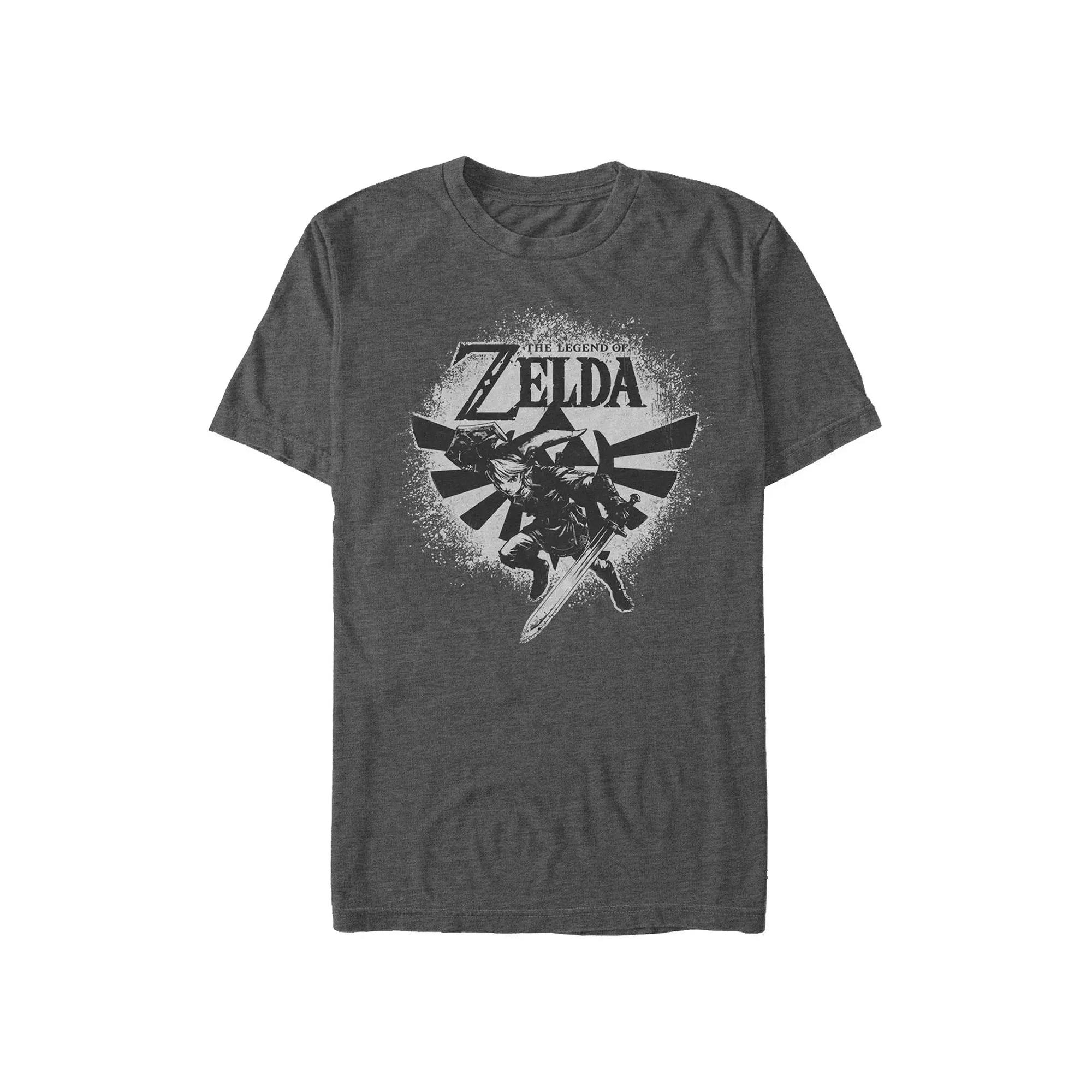 Men's The Legend Of Zelda Action Link Poster Graphic Tee,  Product Image