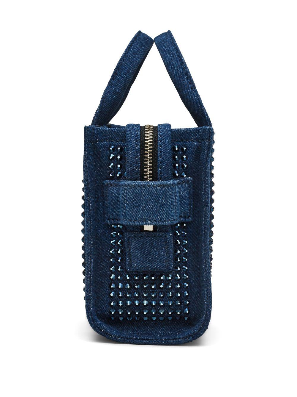 The Crossbody Crystal Denim Tote bag Product Image