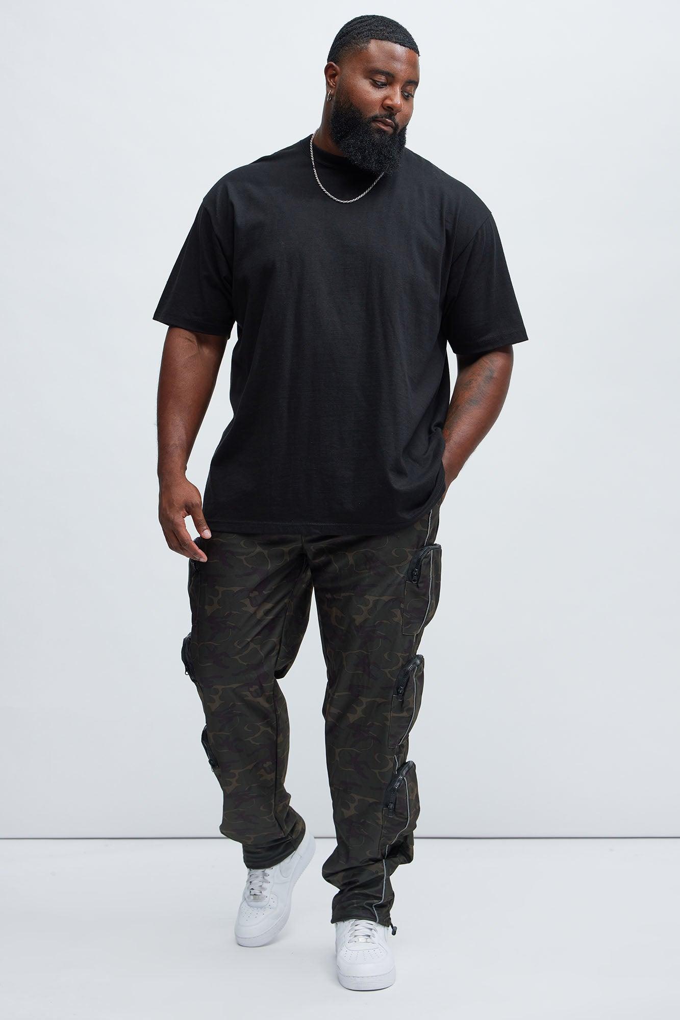 I Got You Cargo Baggy Track Pants - Camouflage Product Image