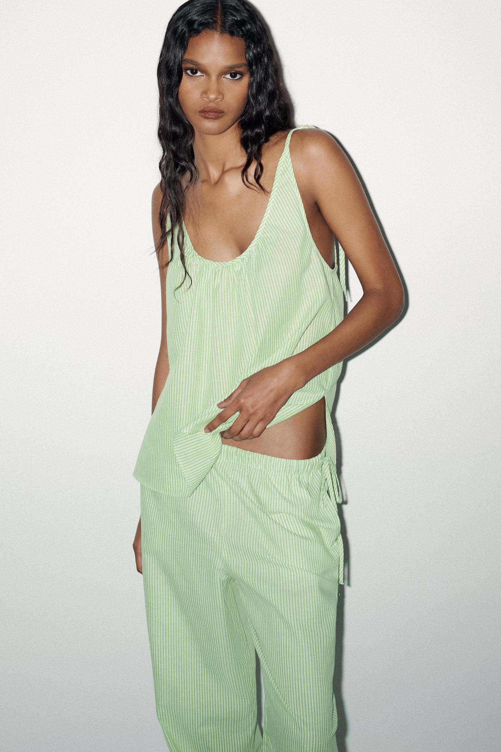 STRIPED STRAPPY TOP Product Image