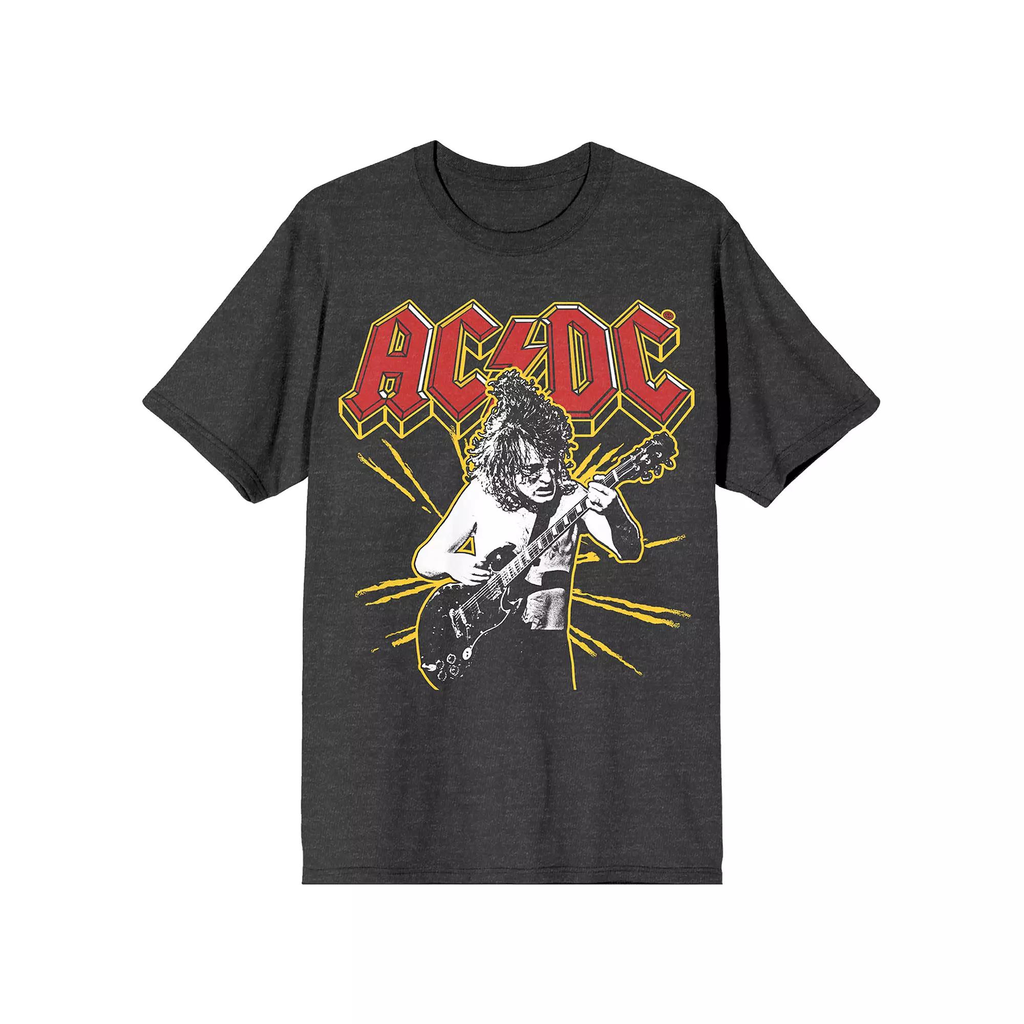 Junior's AC/DC Yellow Spark Graphic Tee, Girl's,  Product Image