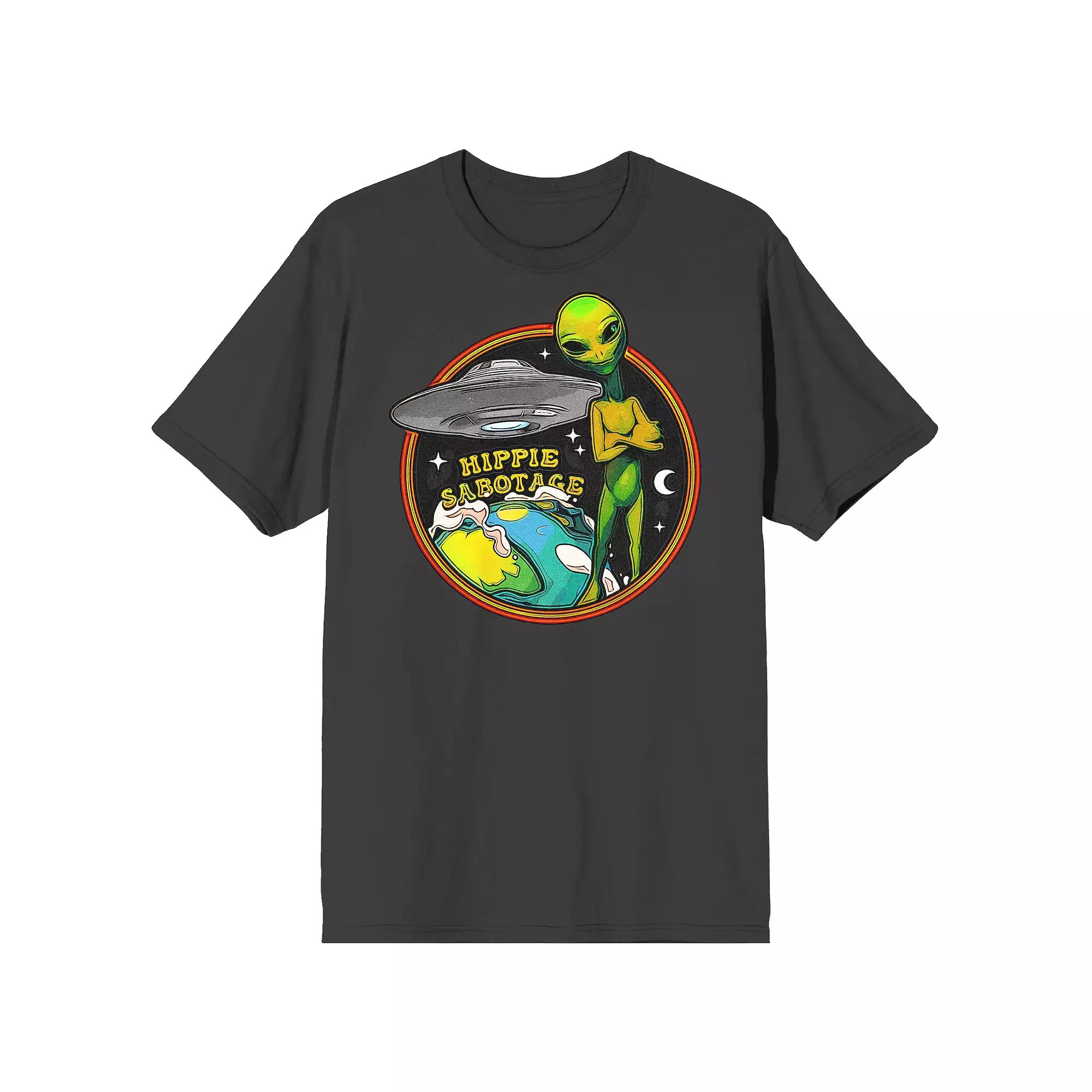 Men's Hippie Sabotage Alien Short Sleeve Graphic Tee,  Product Image
