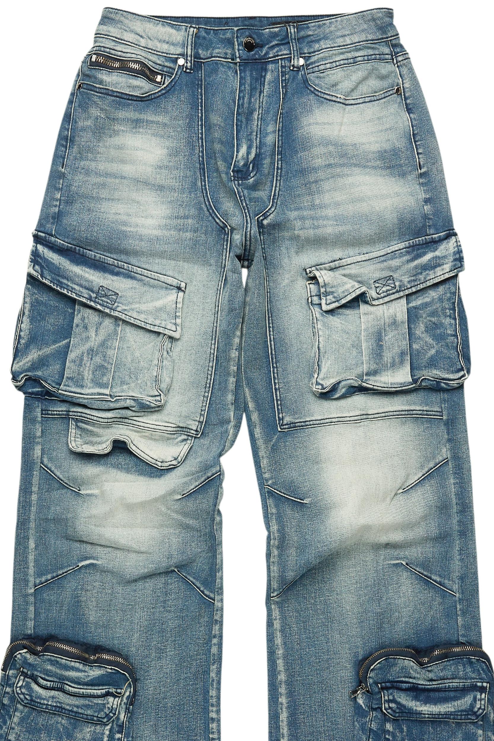 Velo Blue Baggy Fit Jean Male Product Image