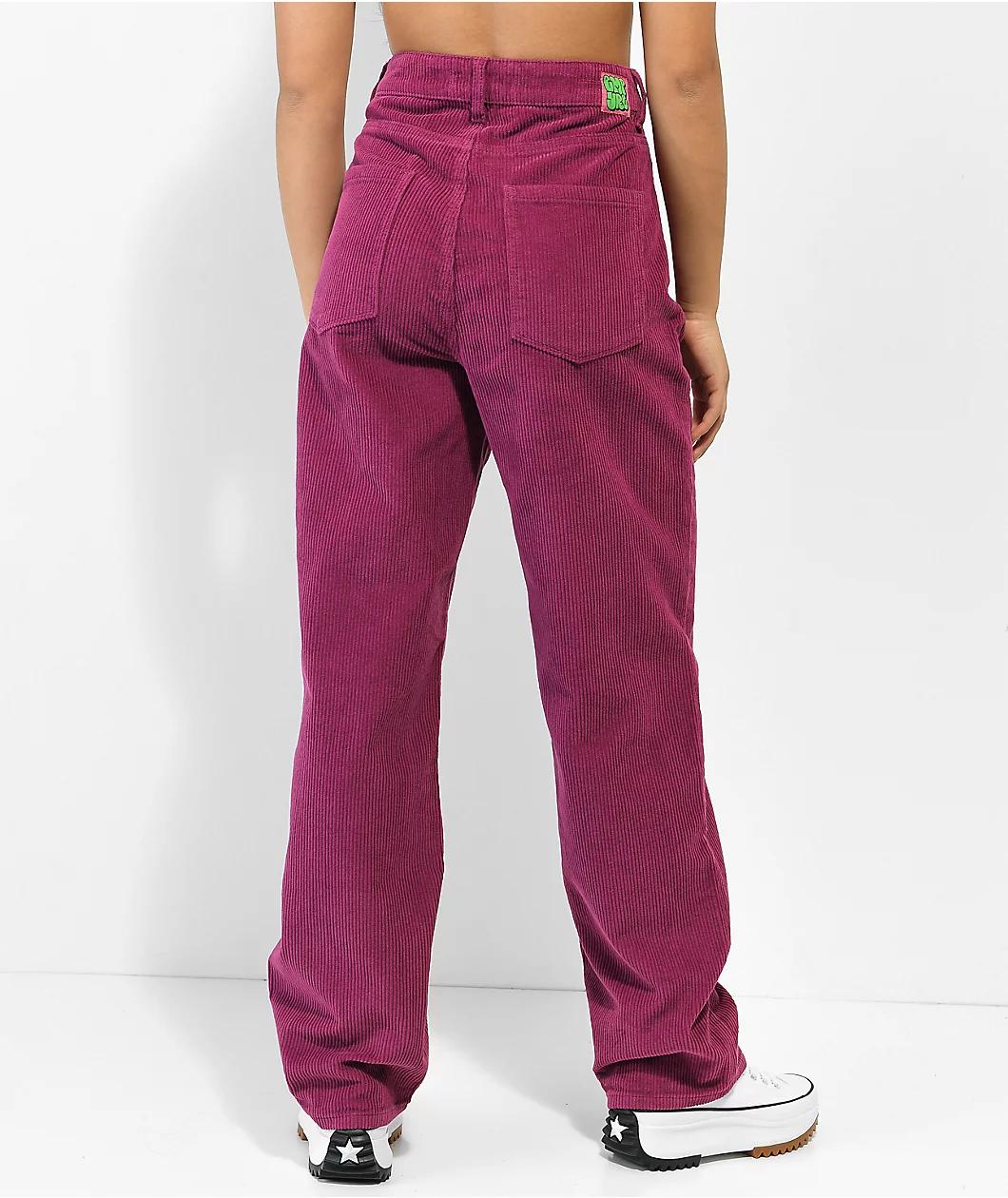 Empyre Tori 90s Berry Corduroy Skate Pants Product Image